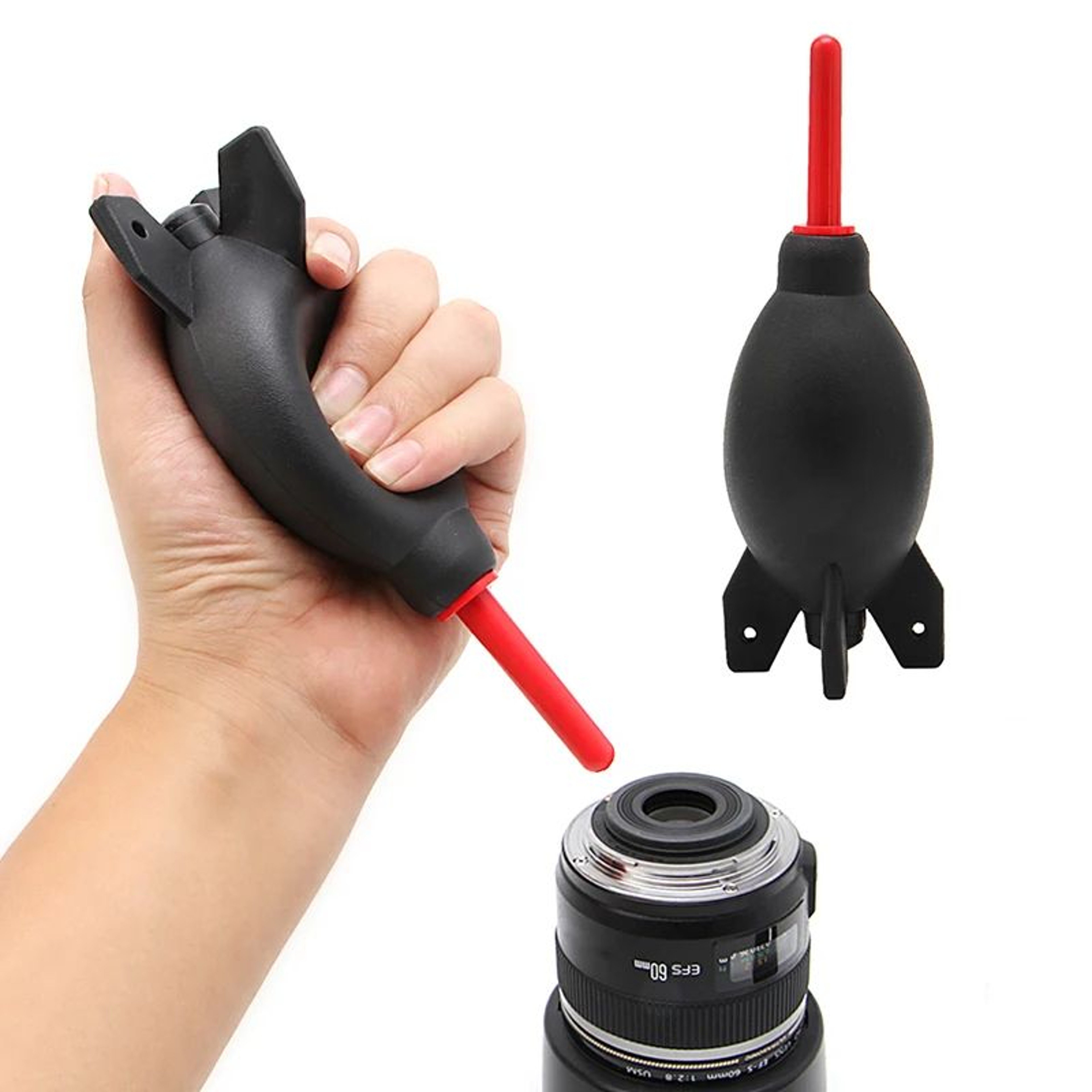 Rocket Air Dust Blower Powerful Rubber Air Bulb Cleaner For Camera Lens Keyboard PC Multifunction D 9
