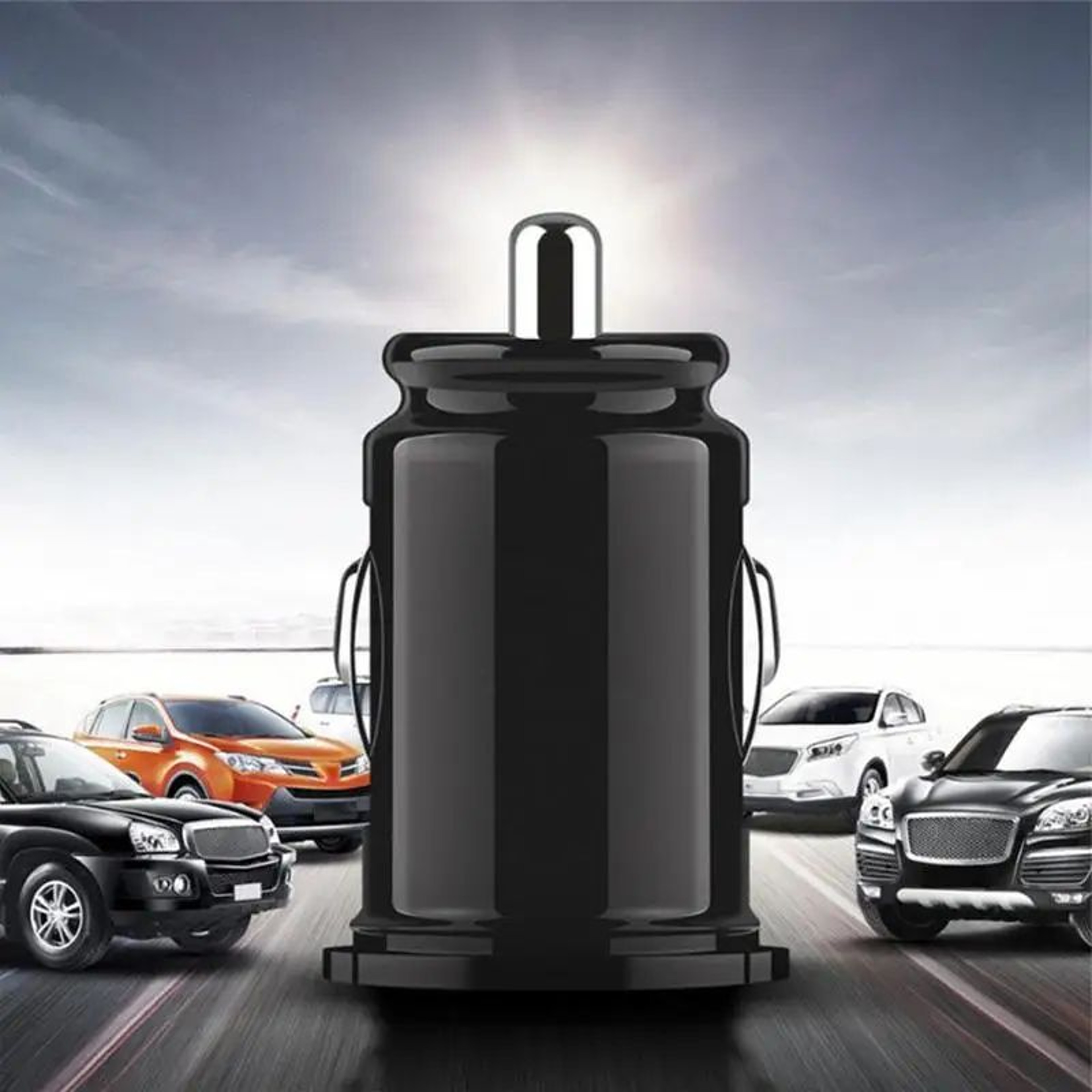 Dual USB Car Charger Fast Charging Cigarette Lighter Adapter  12V24V Auto Charger For Phone Tablet  5