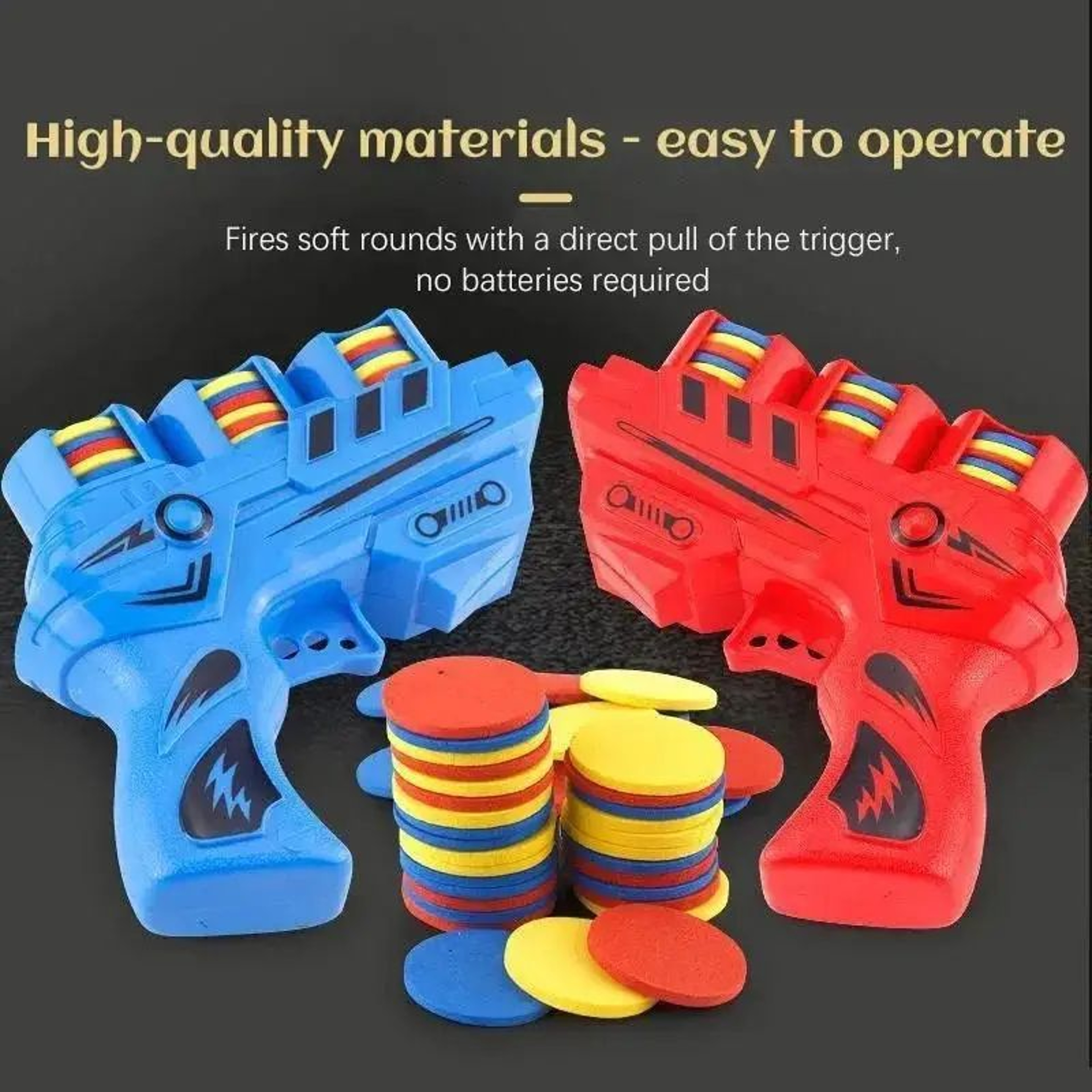 UFO Launcher Toy W Soft EVA Bullets  Outdoor Interactive Shooting Game For Kids Active Play Sports  3