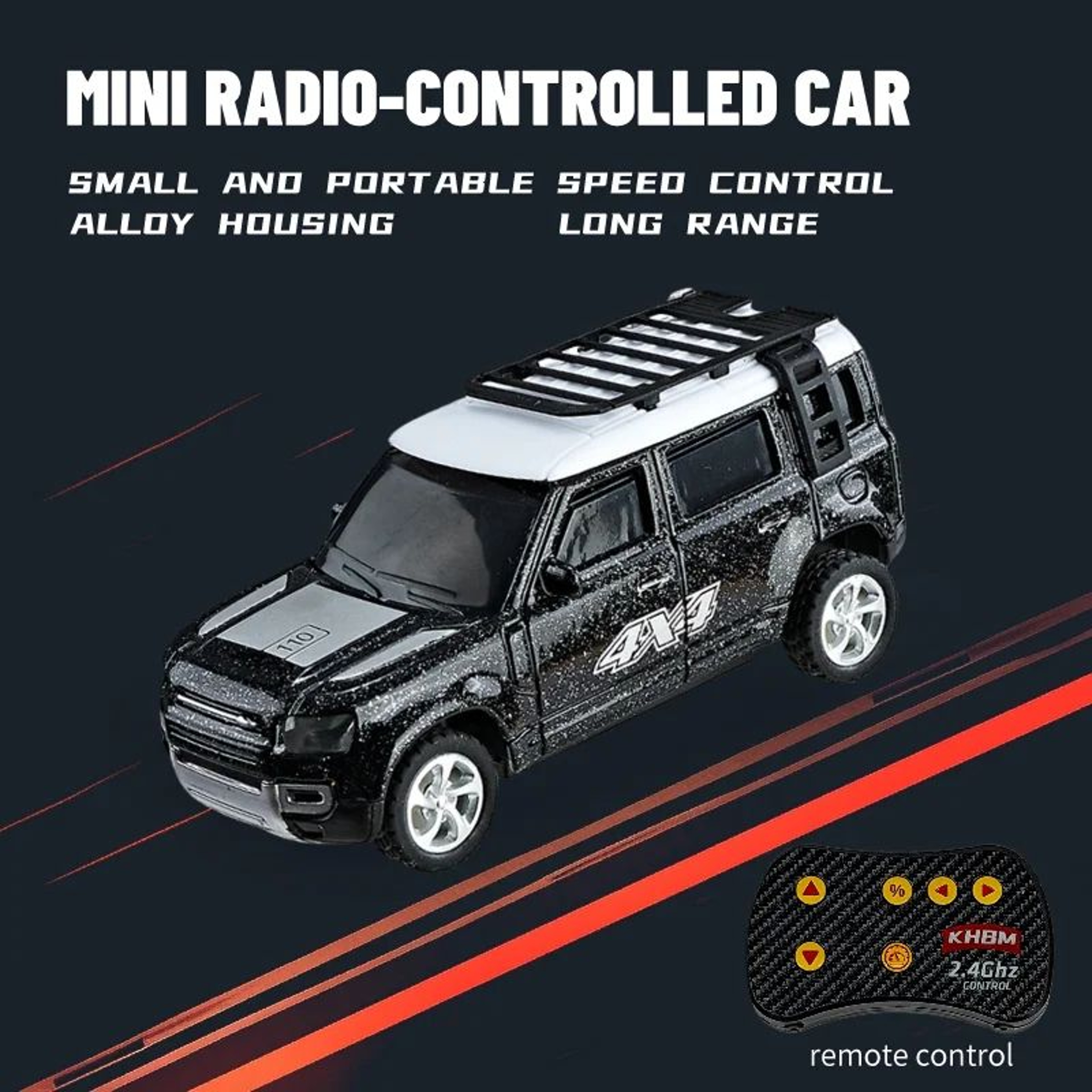 164 Mini RC Car Alloy  60Min Run Time 98131 Ft Remote Range USB Rechargeable Pocket Remote Control  5