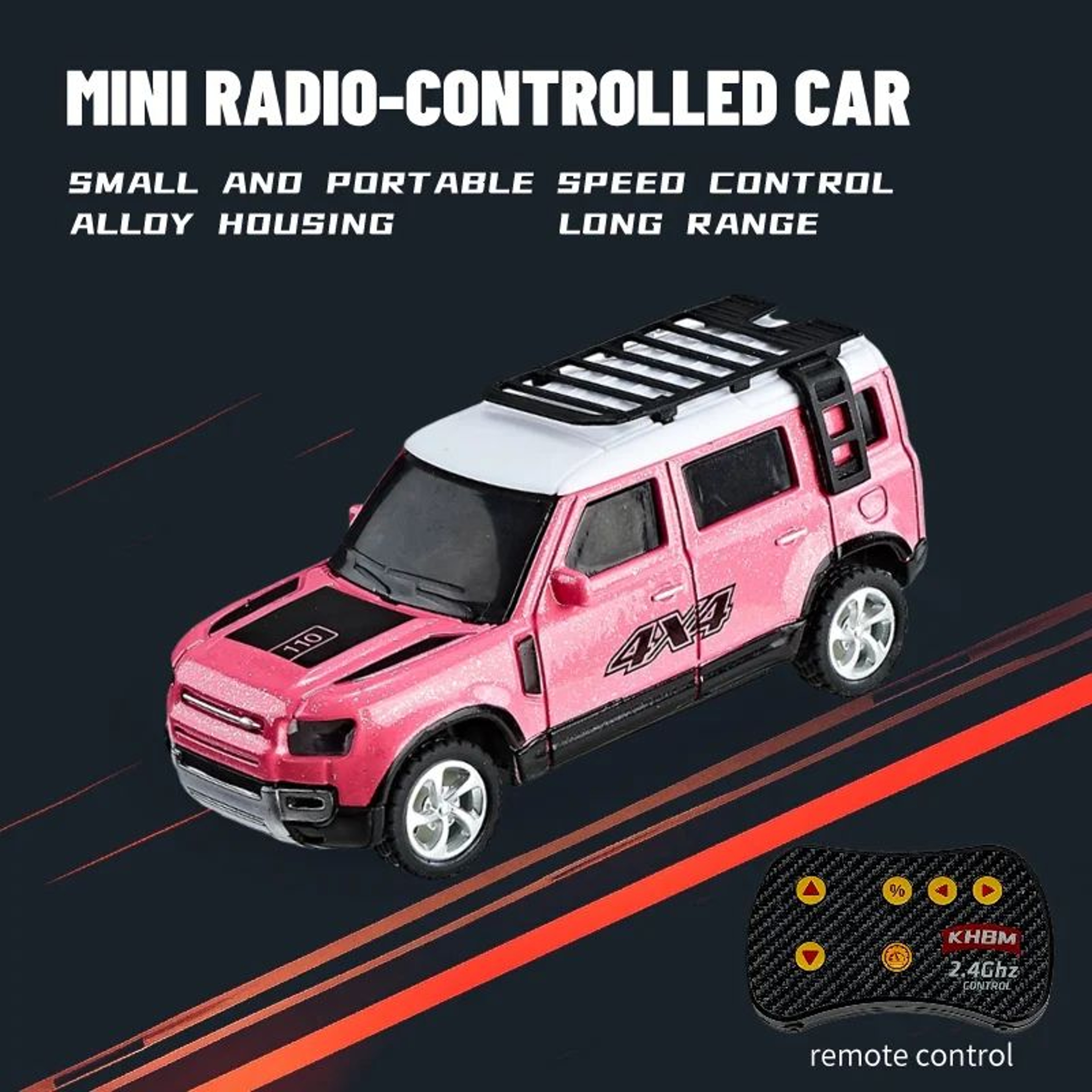 164 Mini RC Car Alloy  60Min Run Time 98131 Ft Remote Range USB Rechargeable Pocket Remote Control  7