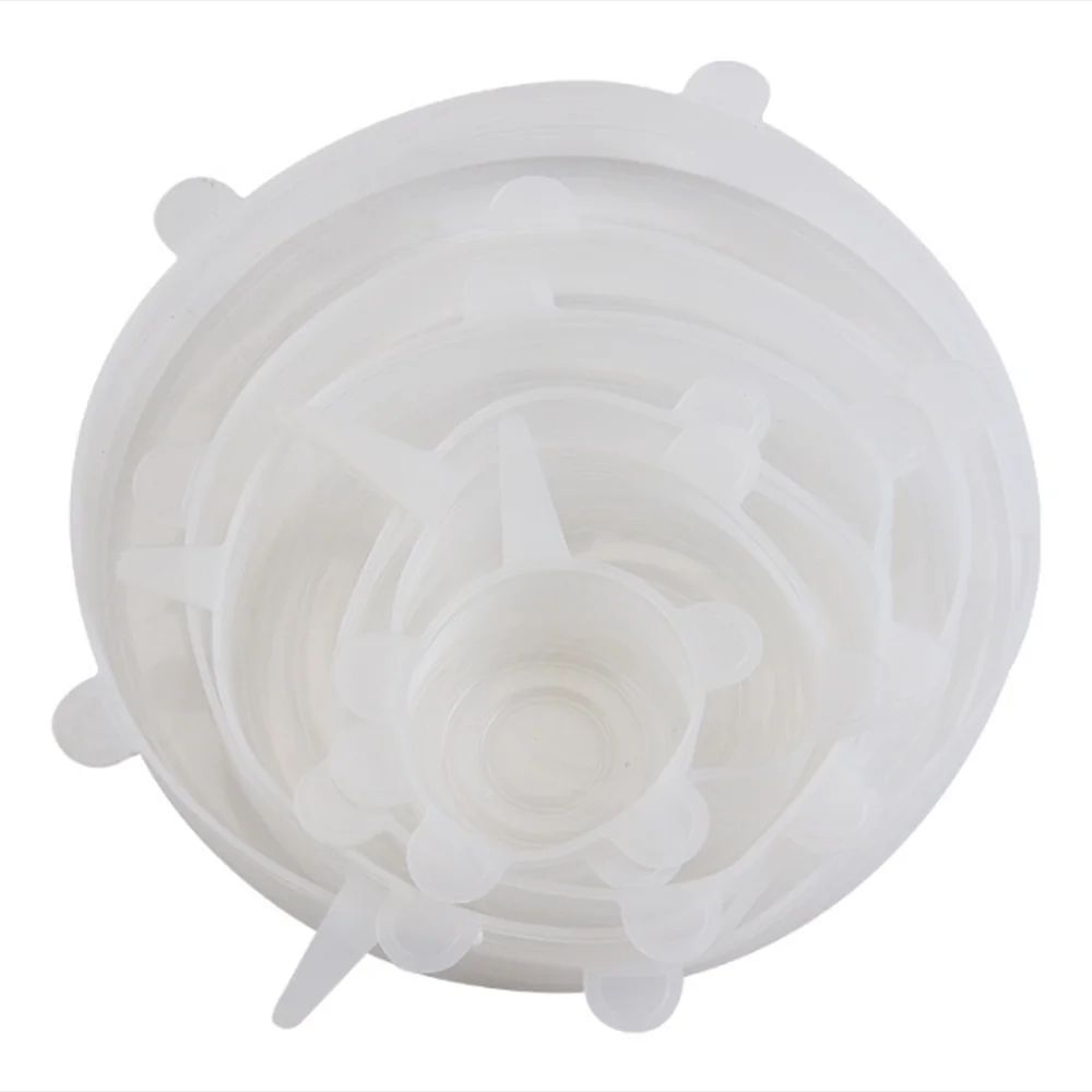 Reusable Silicone Stretch Lids Set  Food Grade Airtight Covers For Bowls Plates  Containers Leakpro 6