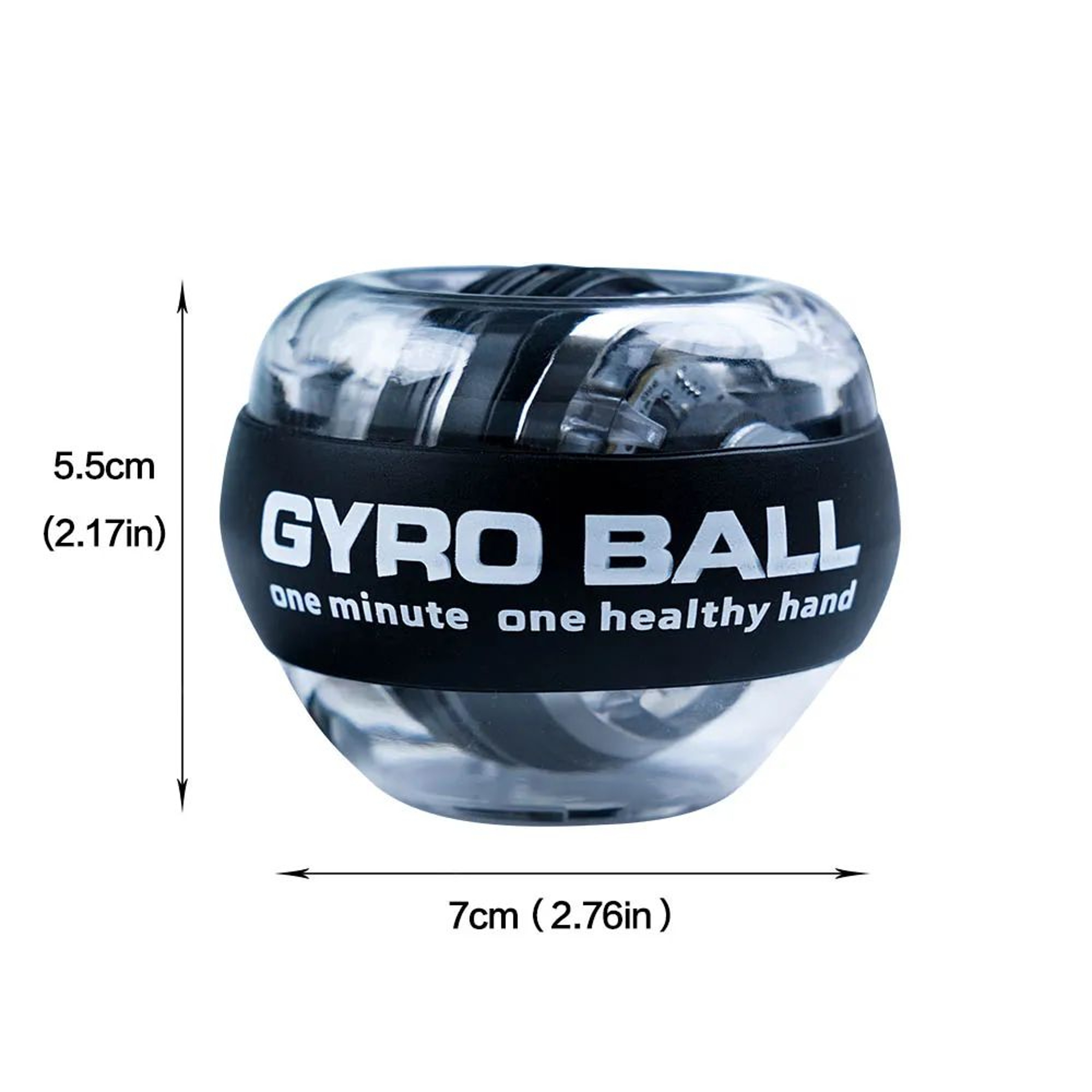 LED Gyro Power Wrist Ball Trainer  Auto Start Forearm  Hand Strengthener Gyroscopic Fitness Tool Wi 9