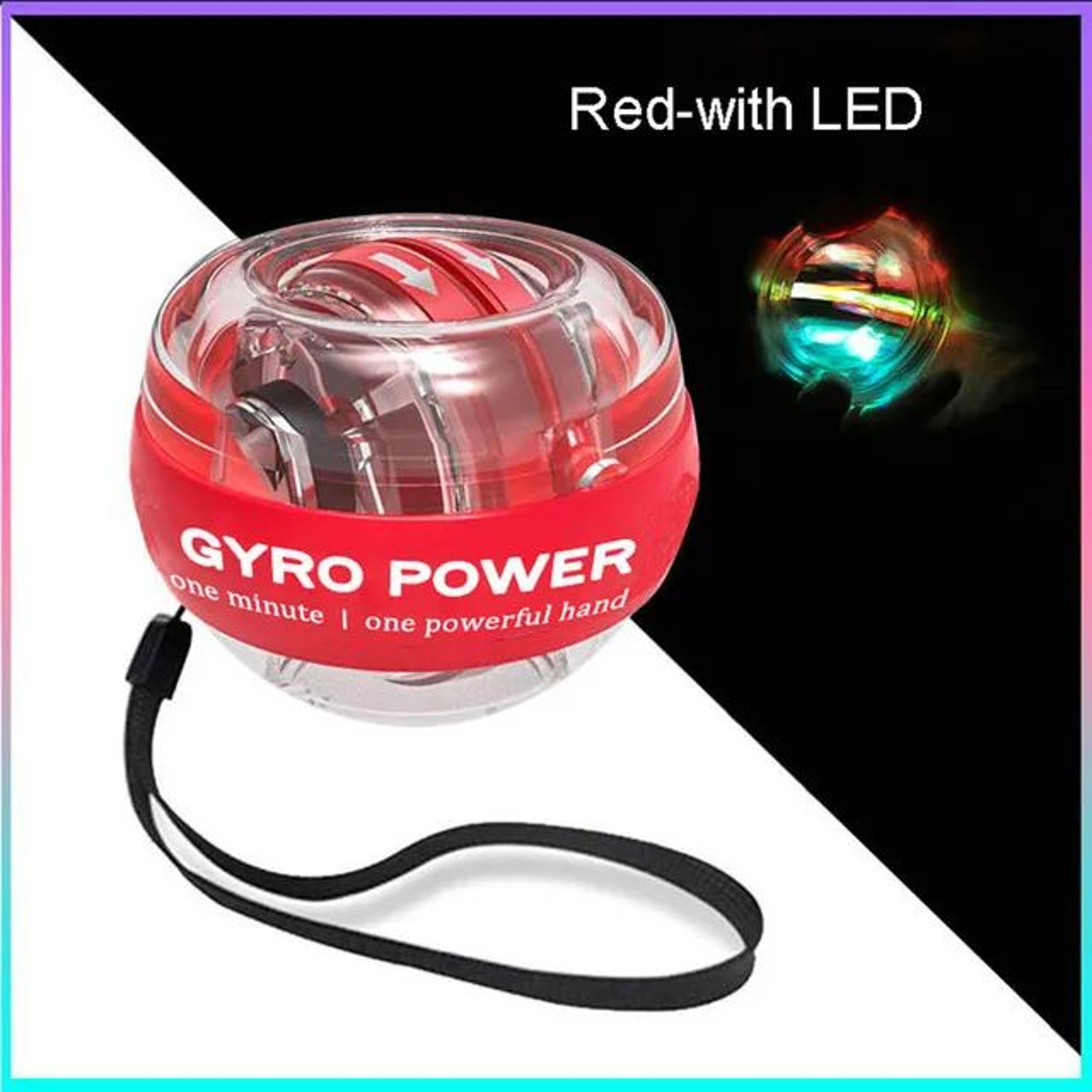 LED Gyro Power Wrist Ball Trainer  Auto Start Forearm  Hand Strengthener Gyroscopic Fitness Tool Wi 18