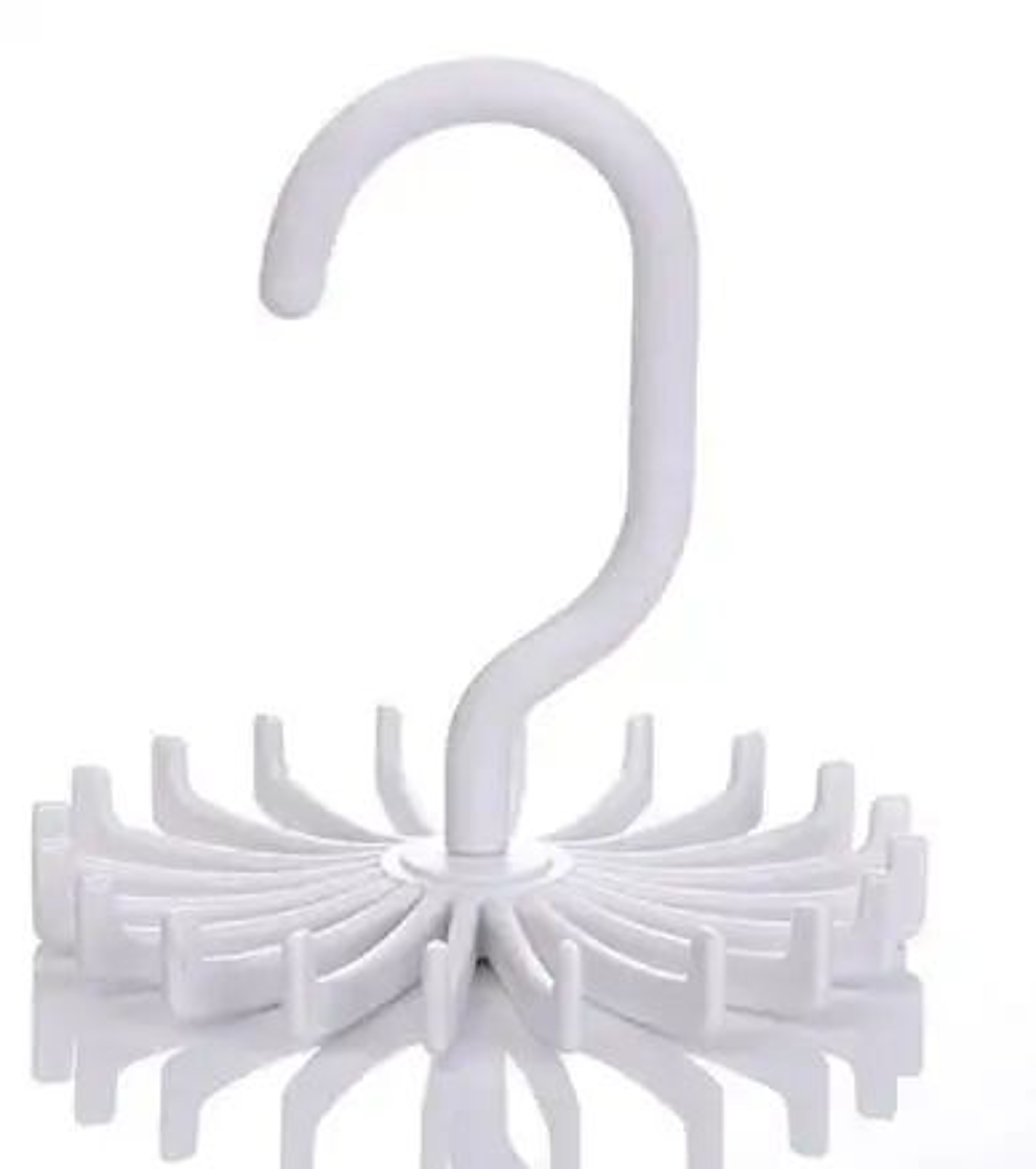 360 Rotating Tie  Scarf Hanger Rack  20Hook Organizer For Belts Scarves Ties Closet Storage 6