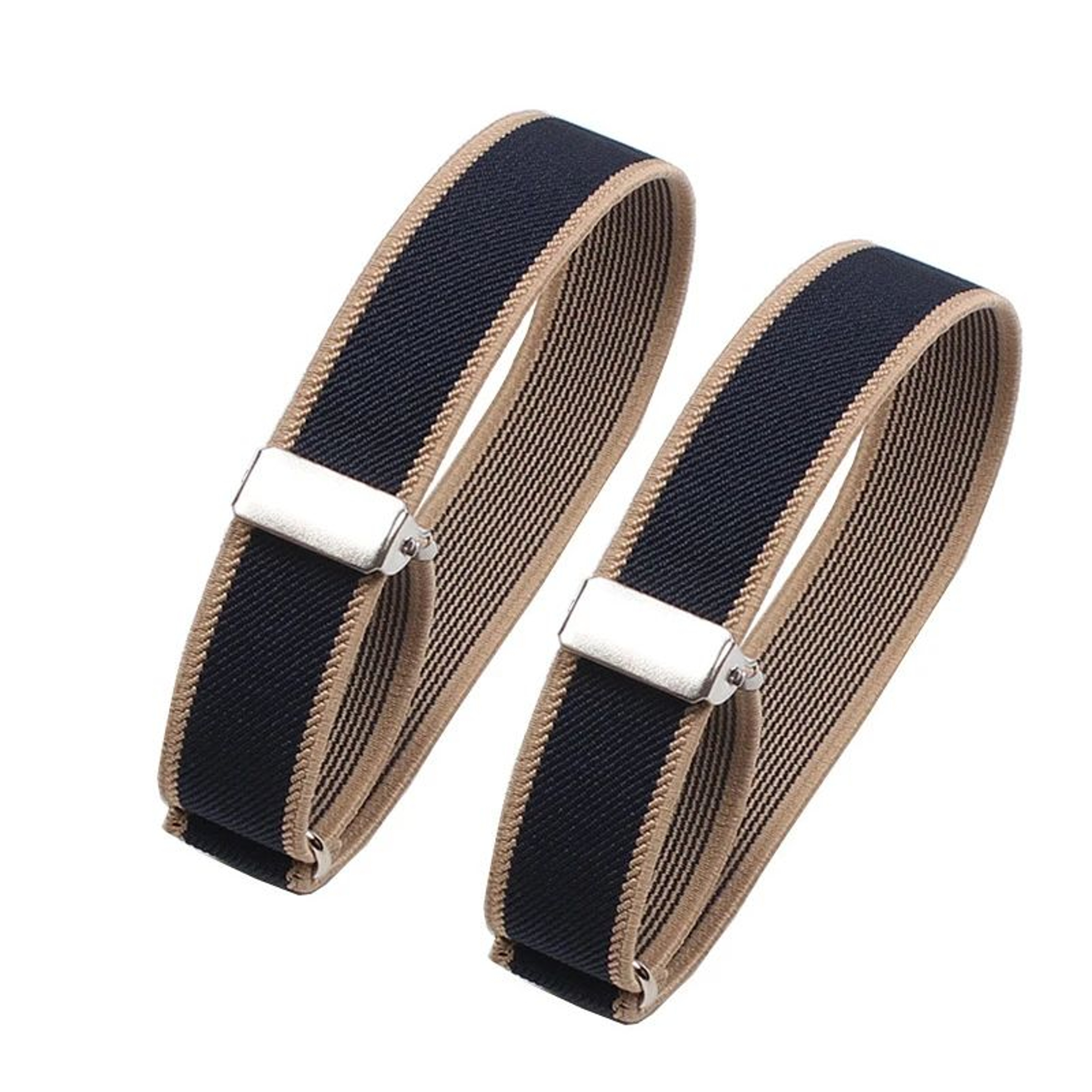 Mens Sleeve Garters NonSlip Elastic Arm Bands  StripePlaid Shirt Sleeve Holders For Groom Office  F 4