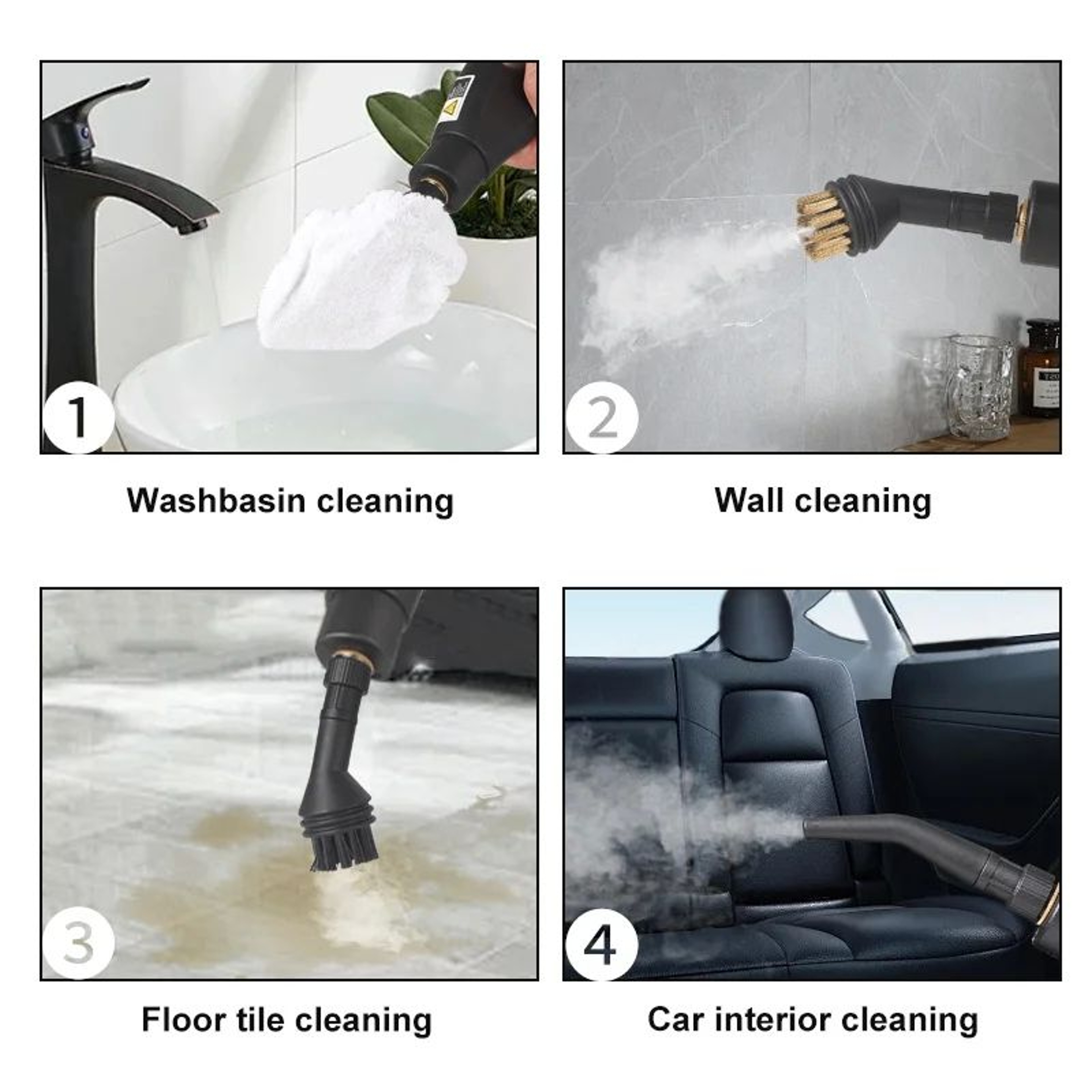 2500W HighTemp Handheld Steam Cleaner  High Pressure Steam Cleaning Machine For Kitchen Hood AC Car 3