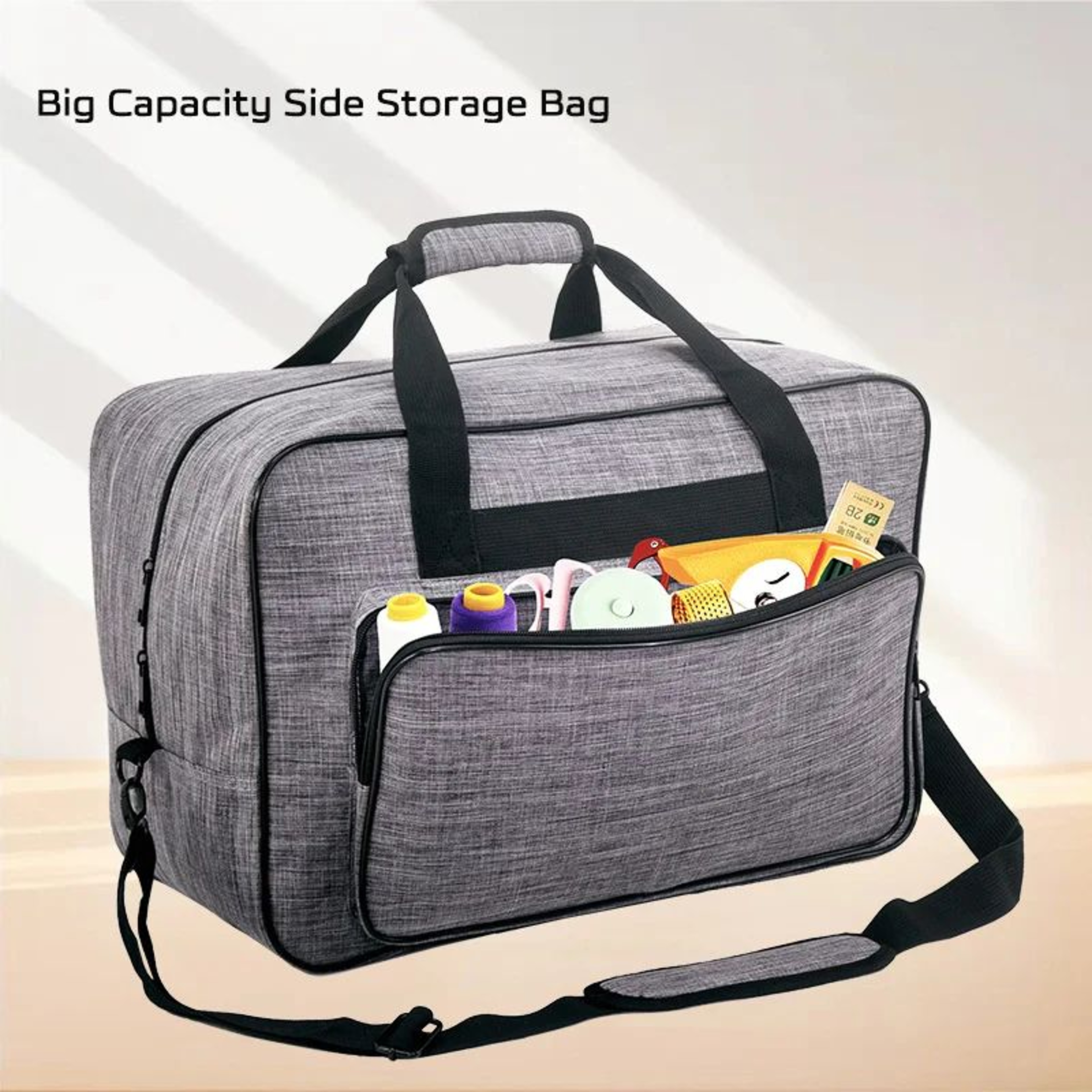 Portable Sewing Machine Carrying Bag Dustproof Oxford Protective Case With Storage Pockets For Thre 1