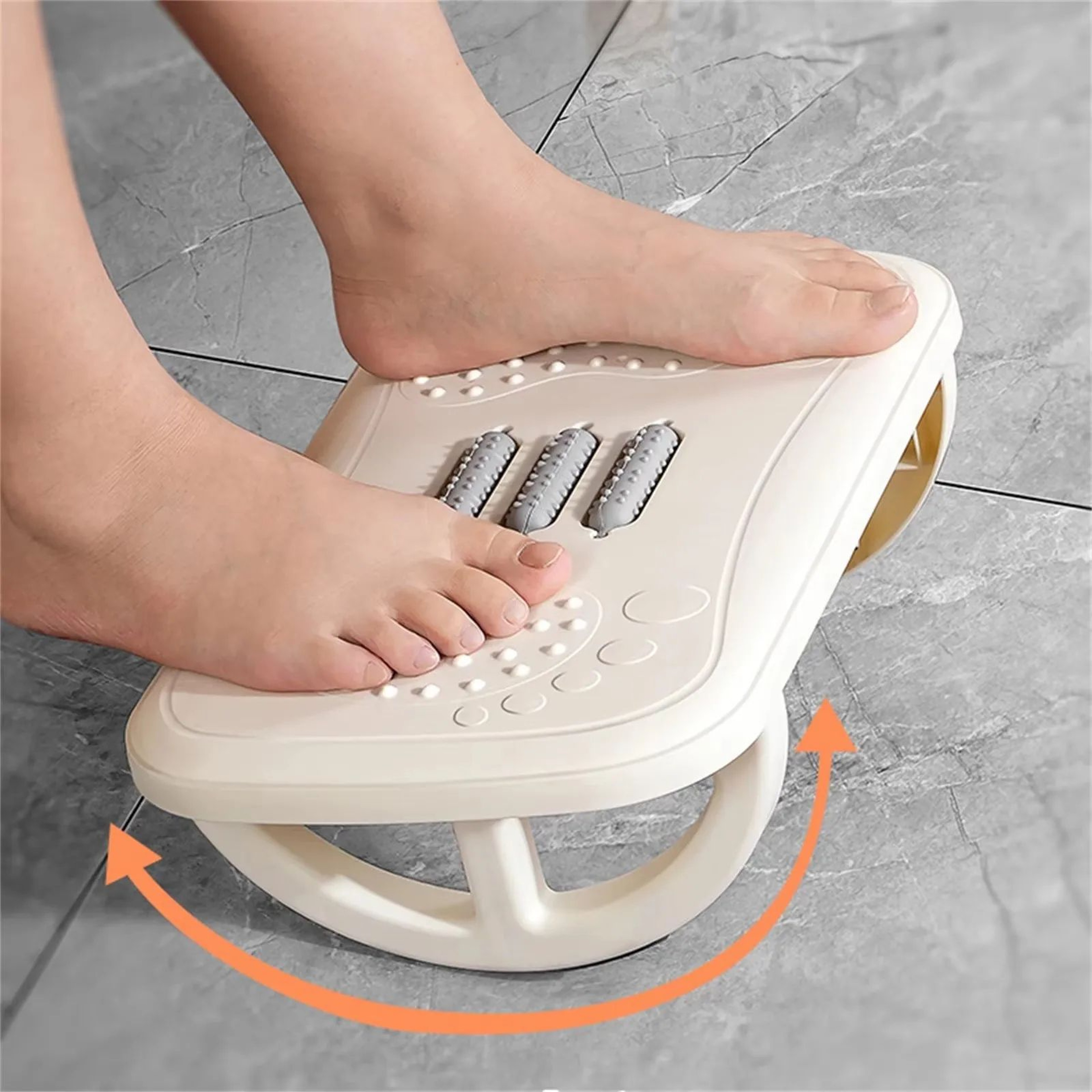 Ergonomic Rocking Footrest For Under Desk  Comfortable Leg Rest Balance Board Foot Stool For Home O 4