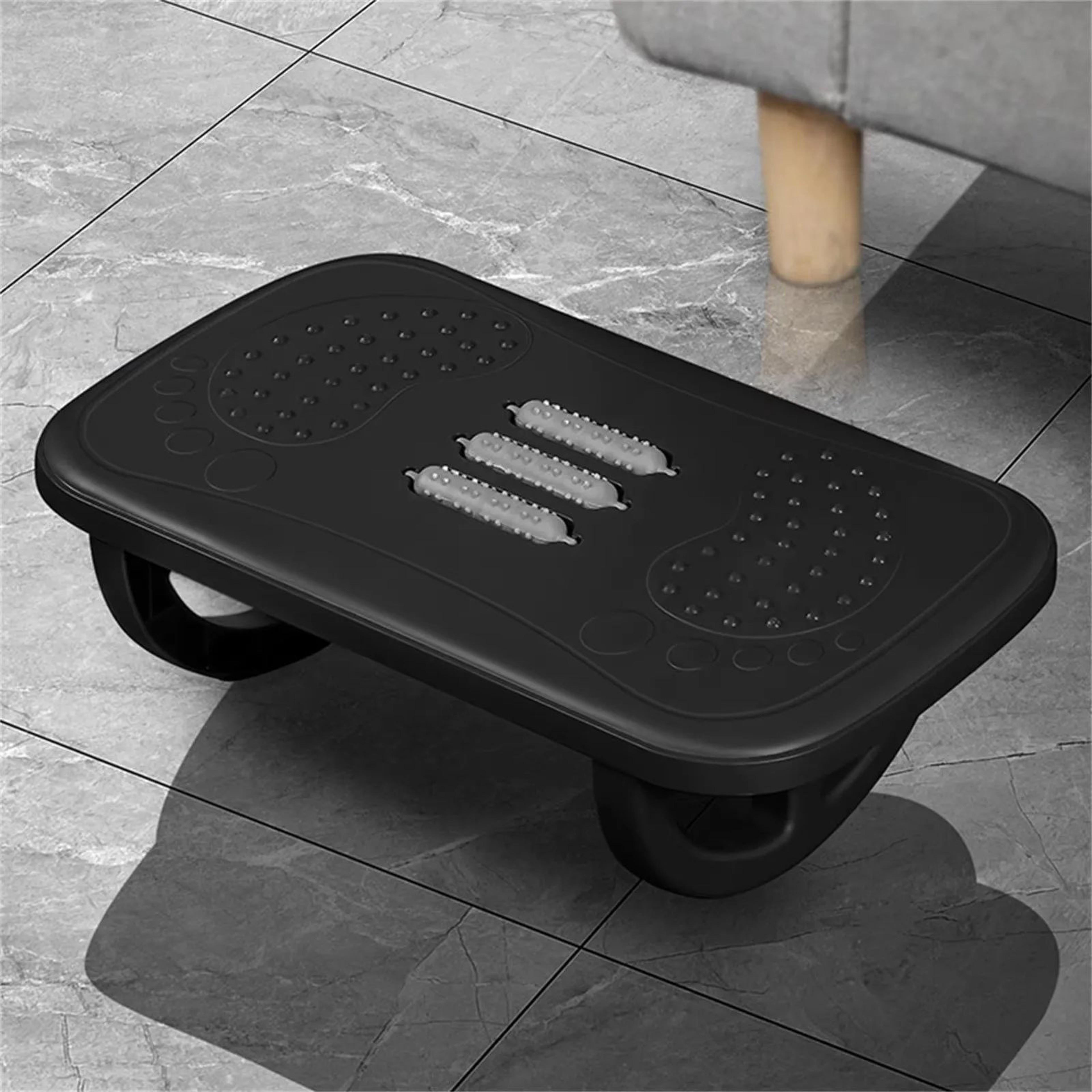 Ergonomic Rocking Footrest For Under Desk  Comfortable Leg Rest Balance Board Foot Stool For Home O 6
