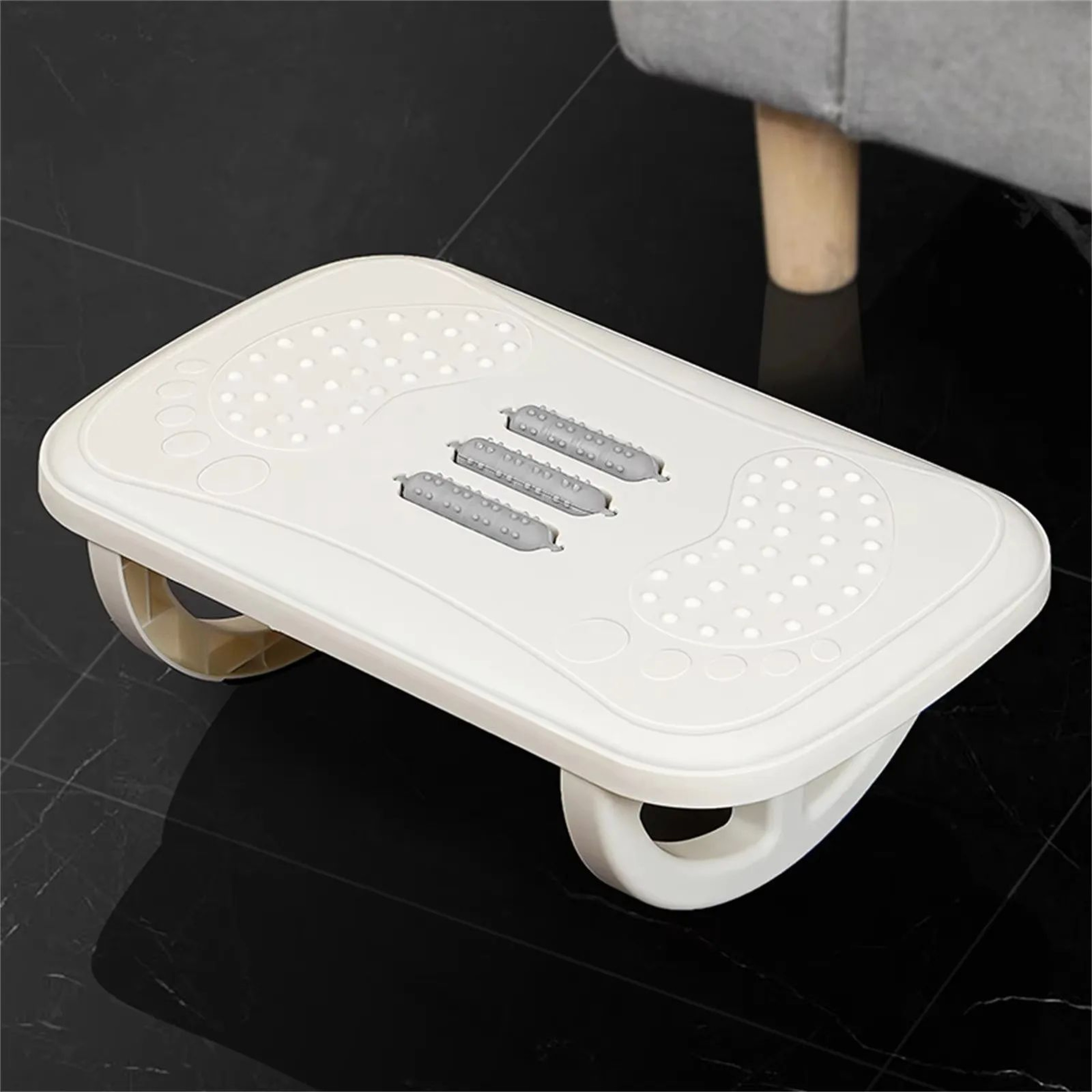 Ergonomic Rocking Footrest For Under Desk  Comfortable Leg Rest Balance Board Foot Stool For Home O 7