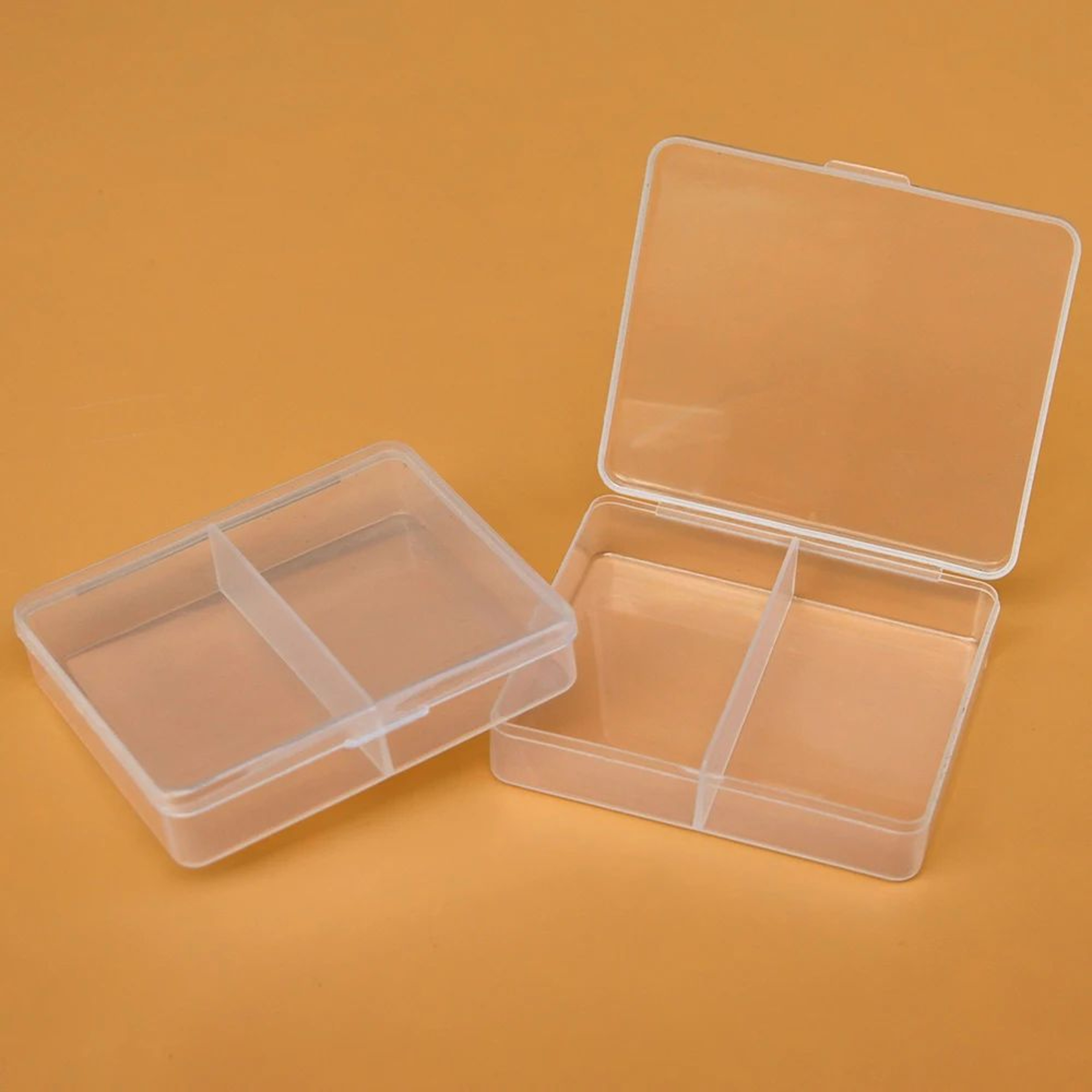 Clear PP Desktop Storage Box Organizer 25 Grid Transparent Jewelry  Parts Case For Beads Crafts Scr 1