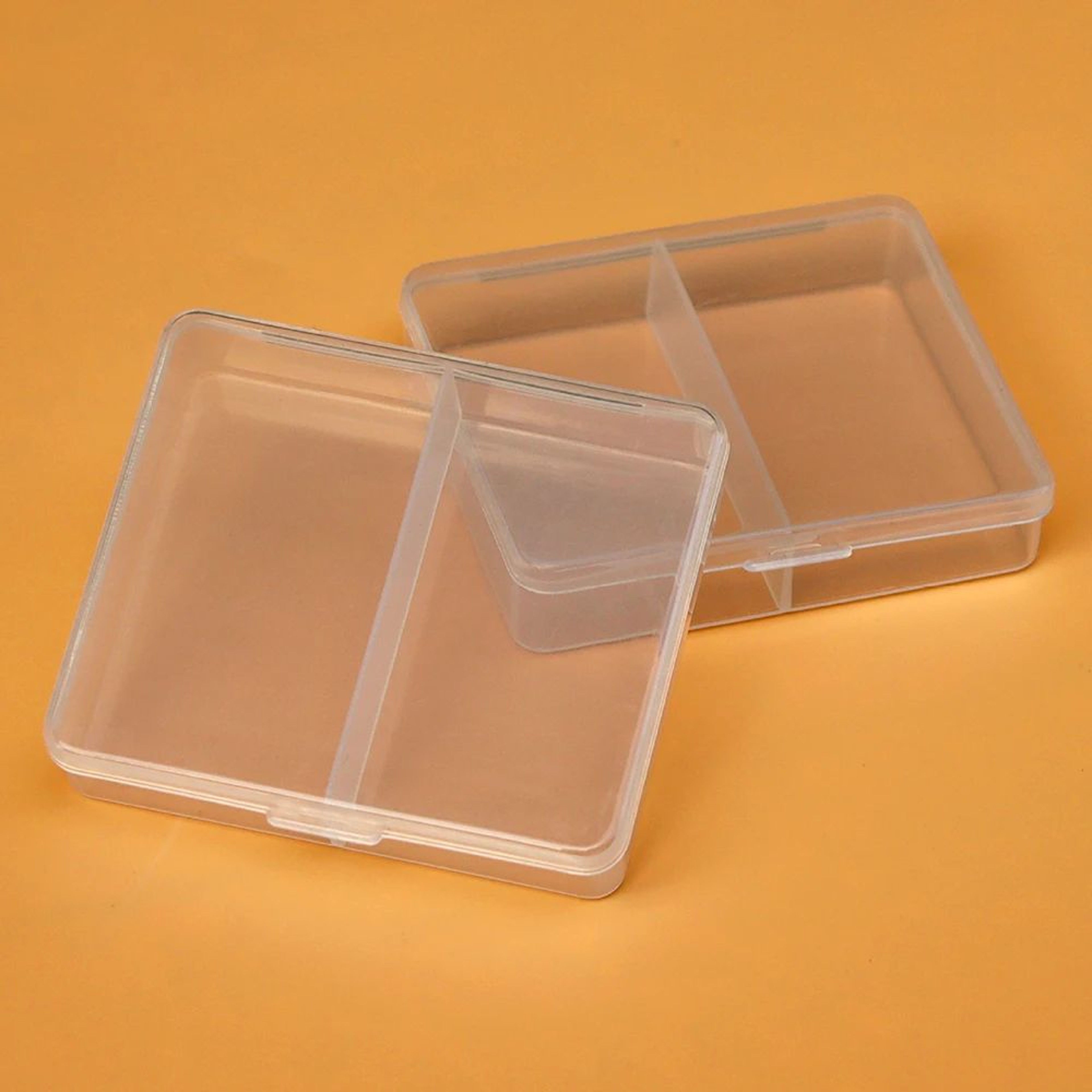 Clear PP Desktop Storage Box Organizer 25 Grid Transparent Jewelry  Parts Case For Beads Crafts Scr 2