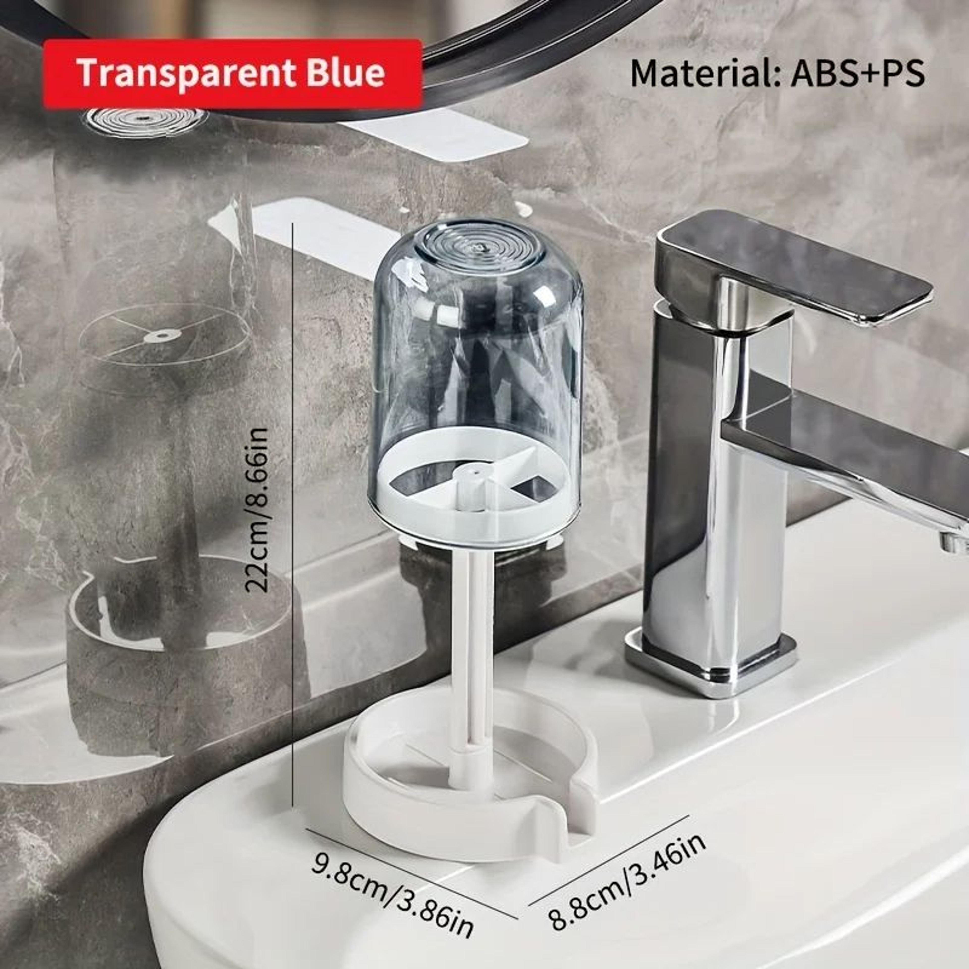 Multifunctional Toothbrush  Toothpaste Holder Set With Dustproof Cover  Bathroom Organizer With Dra 6