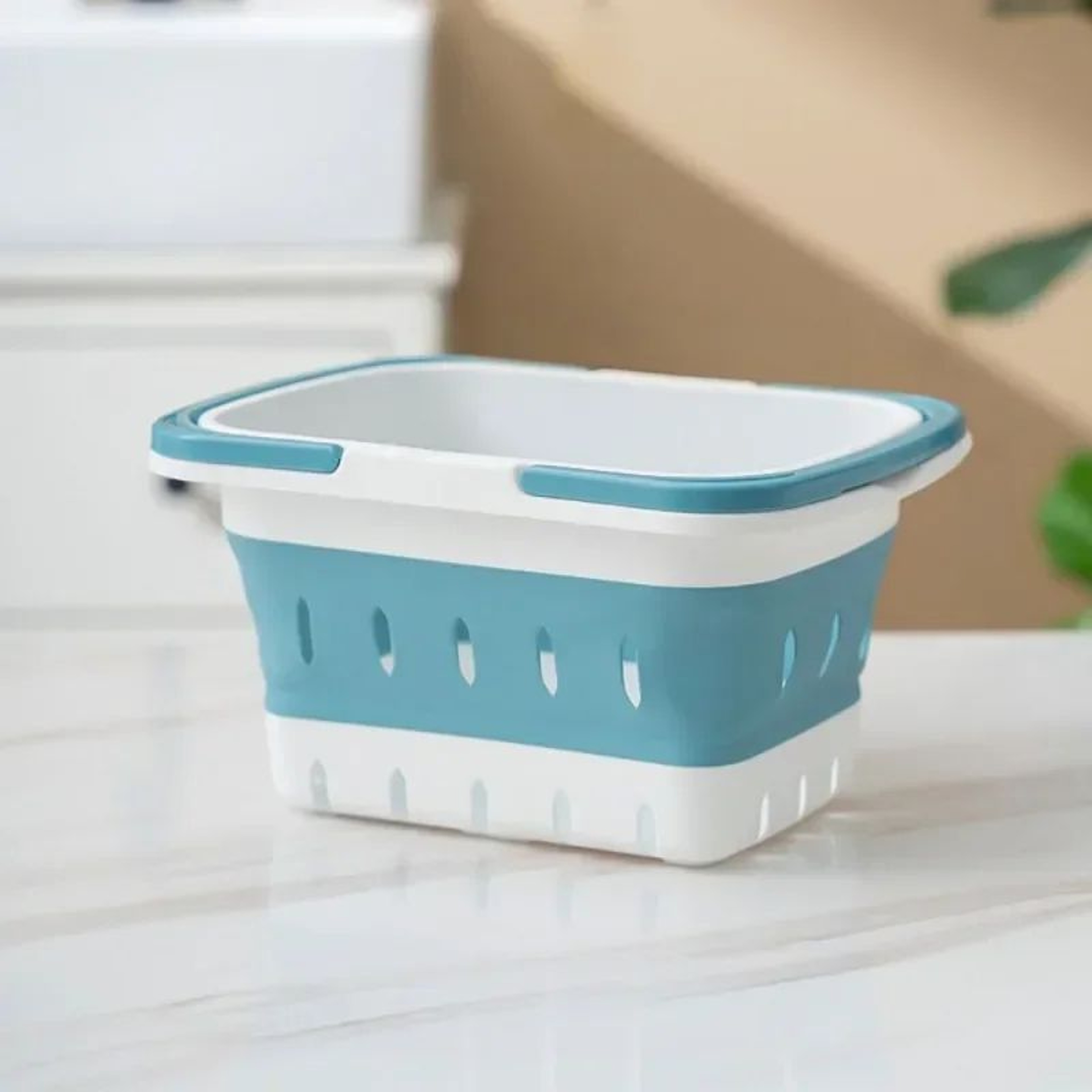 WallFlex Foldable Laundry Basket  Wall Mounted PP Dirty Clothes Hamper With Handle 8