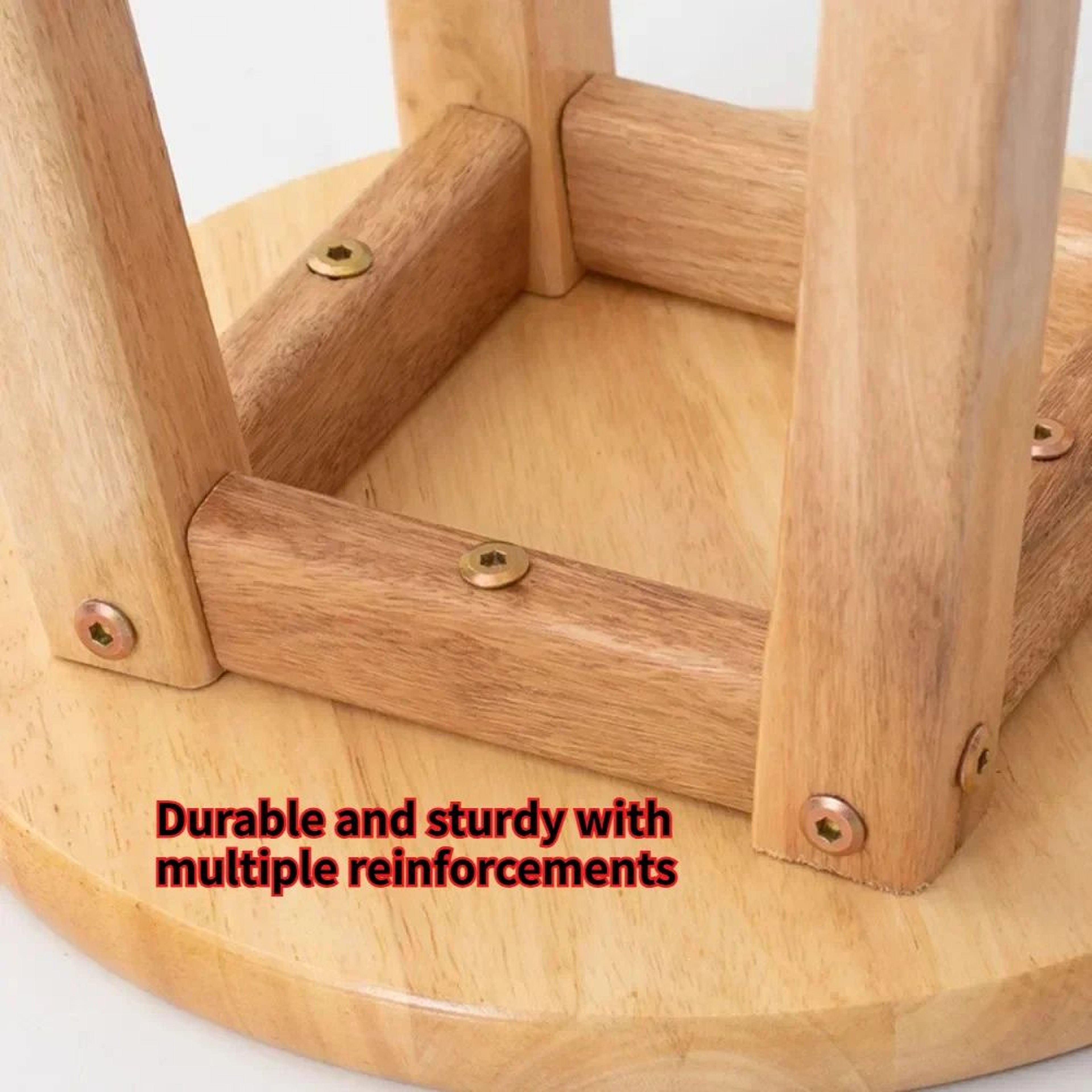 Nordic Solid Wood Bar Stool  Modern Minimalist Backless High Chair For Kitchen  Commercial Spaces 4