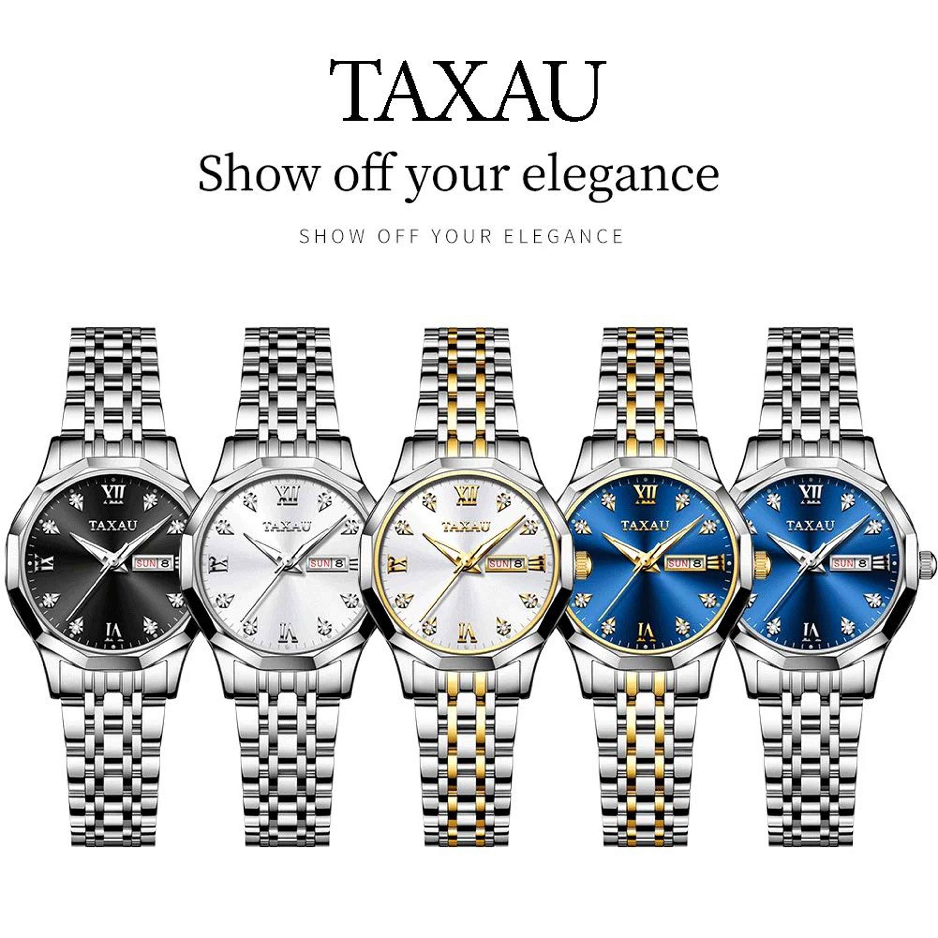 OLEVS Elegant Golden Womens Quartz Watch  Waterproof Stainless Steel Luxury Ladies Wristwatch 5
