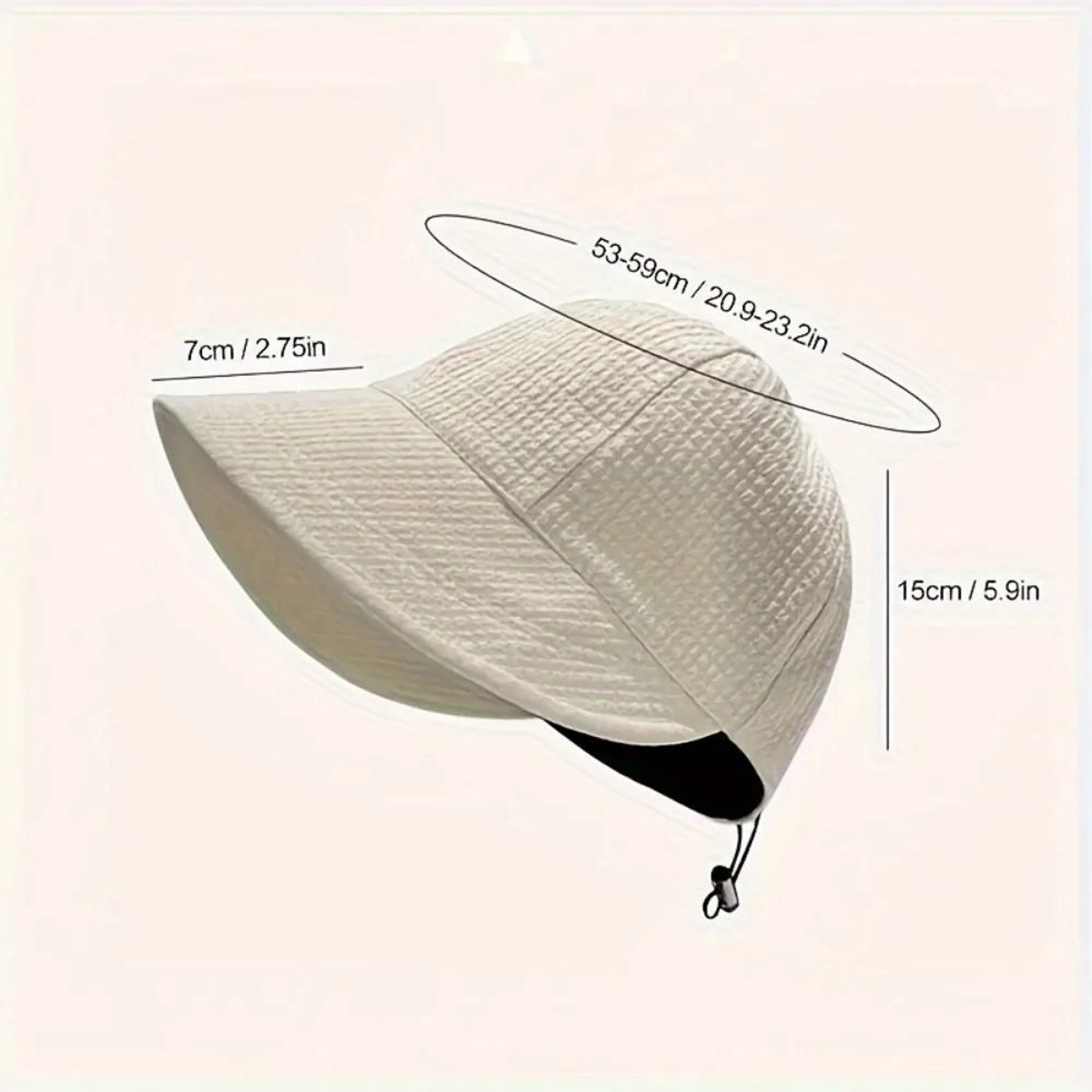 BreezeFit Womens Waffle Knit Drawstring Baseball Cap  Adjustable Summer Sun Protection Hat 5