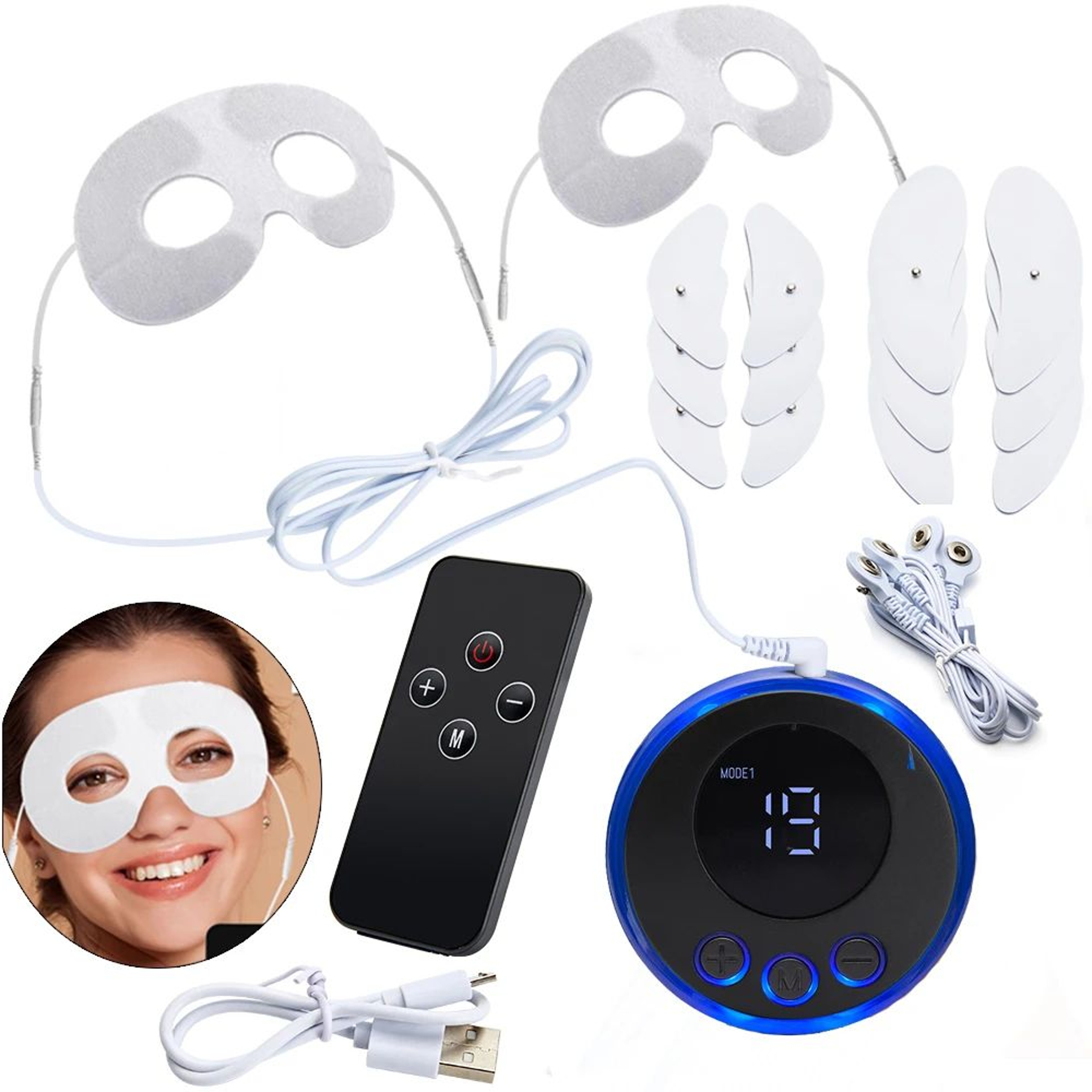 LiftGlow Pro EMS Facial Massager  Microcurrent Face  Neck Skin Tightening Device 12