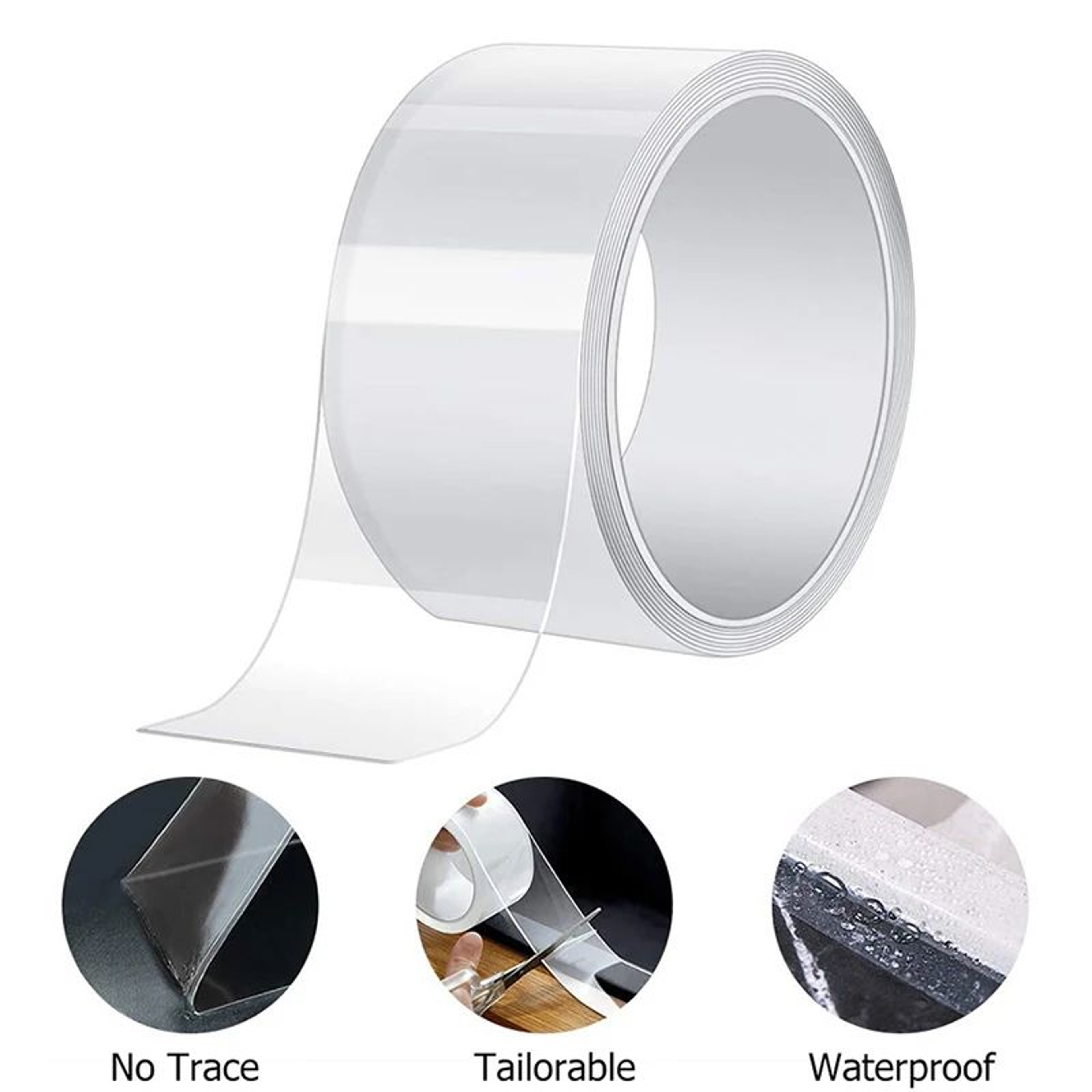 SealGuard Clear Waterproof Caulking Tape  Transparent SelfAdhesive Gap Sealing Strip For Kitchen  B 5