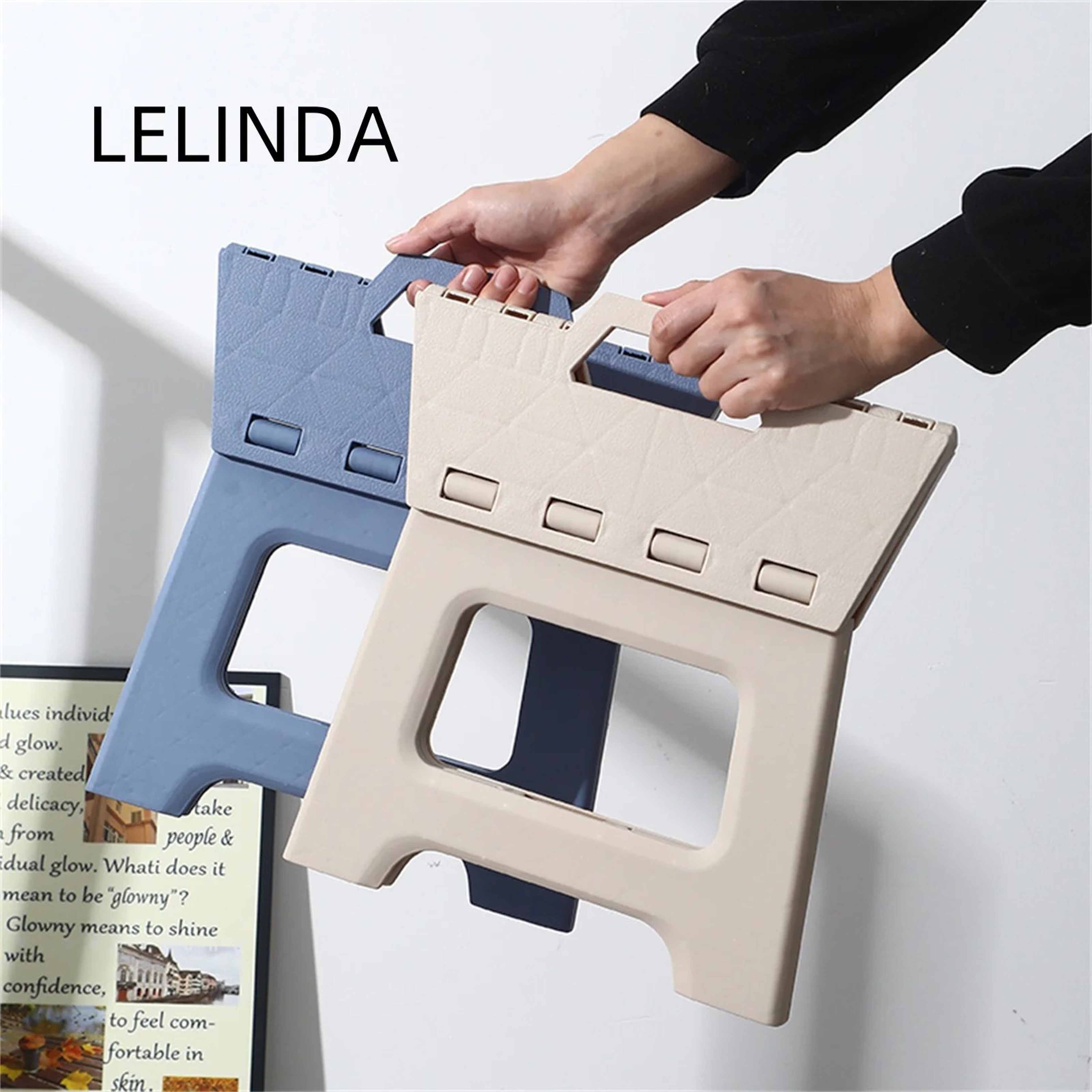 Portable Folding Shower Stool  Waterproof Plastic Travel Footstool For Bathroom Kitchen  Living Roo 0