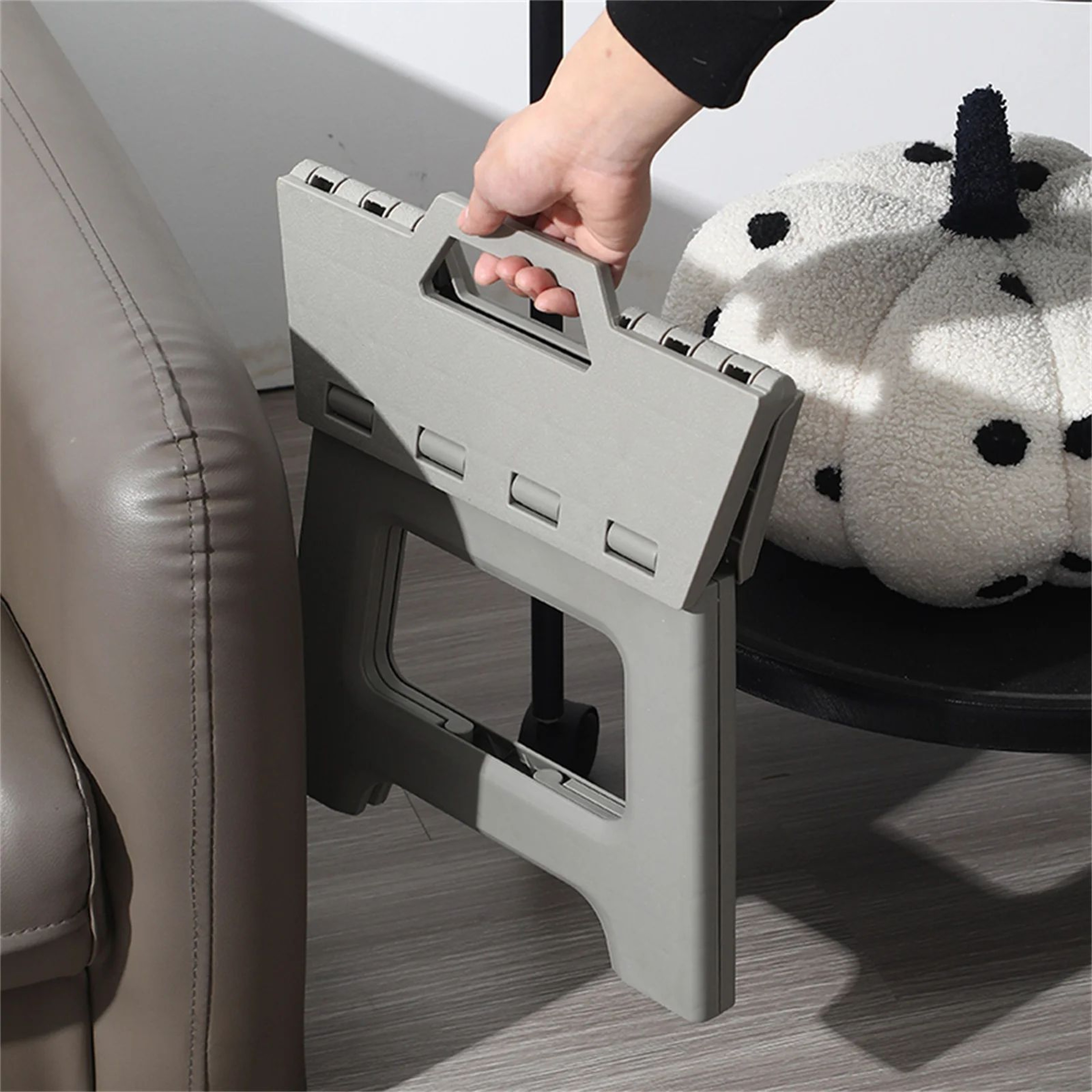 Portable Folding Shower Stool  Waterproof Plastic Travel Footstool For Bathroom Kitchen  Living Roo 3