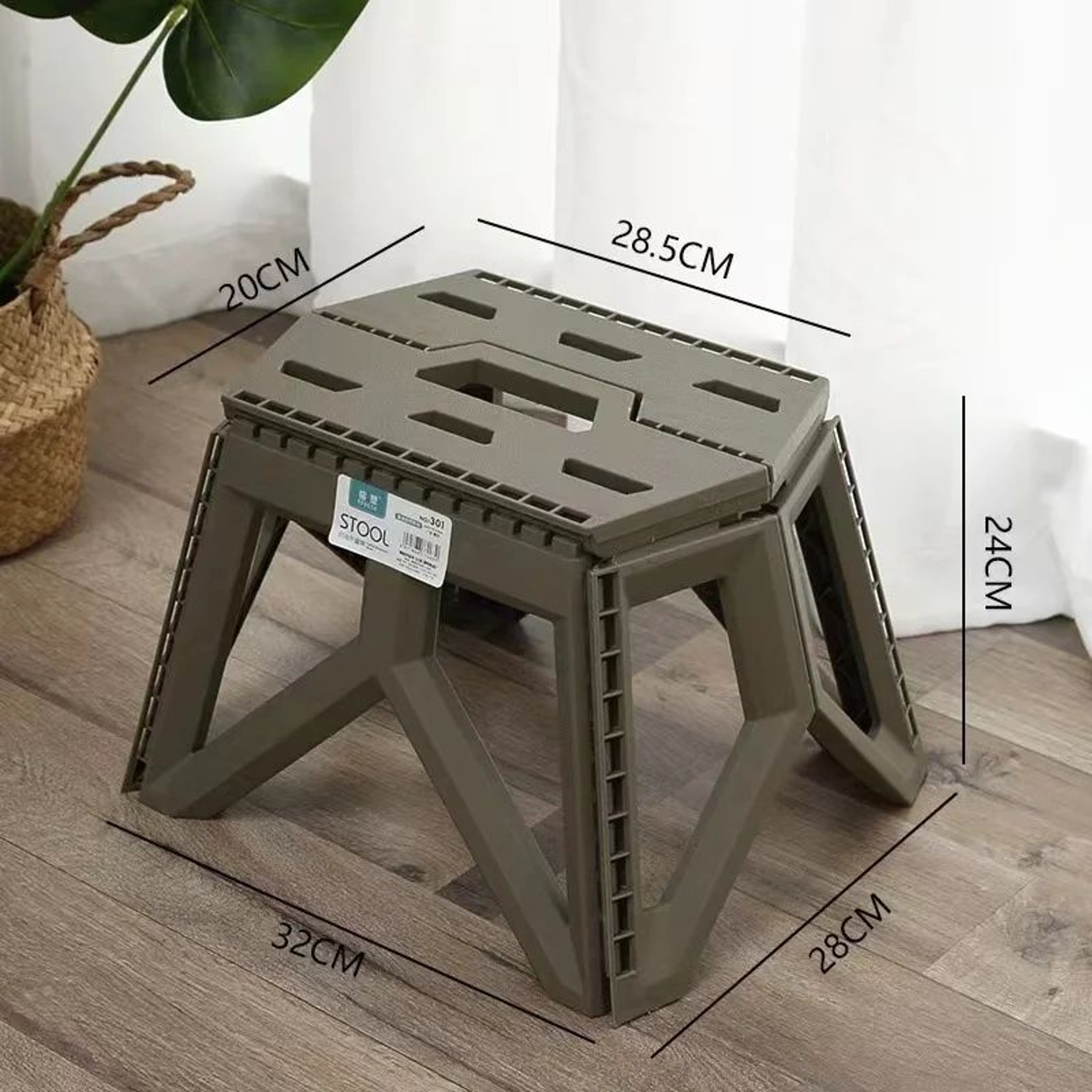 Portable Folding Shower Stool  Waterproof Plastic Travel Footstool For Bathroom Kitchen  Living Roo 10