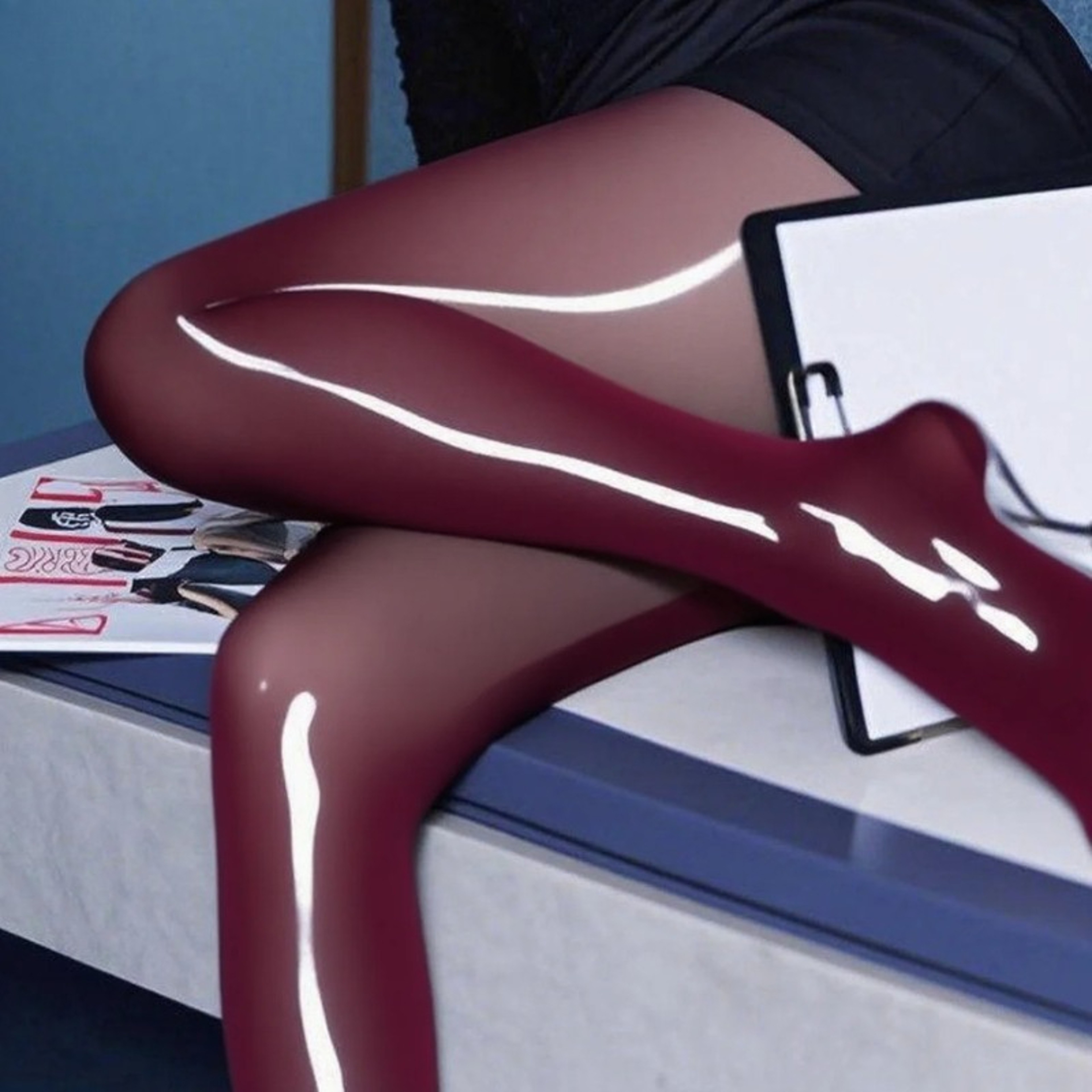 Glossy Sheer Tights With Horse Oil For Smooth Hydrated And Confident Legs 3