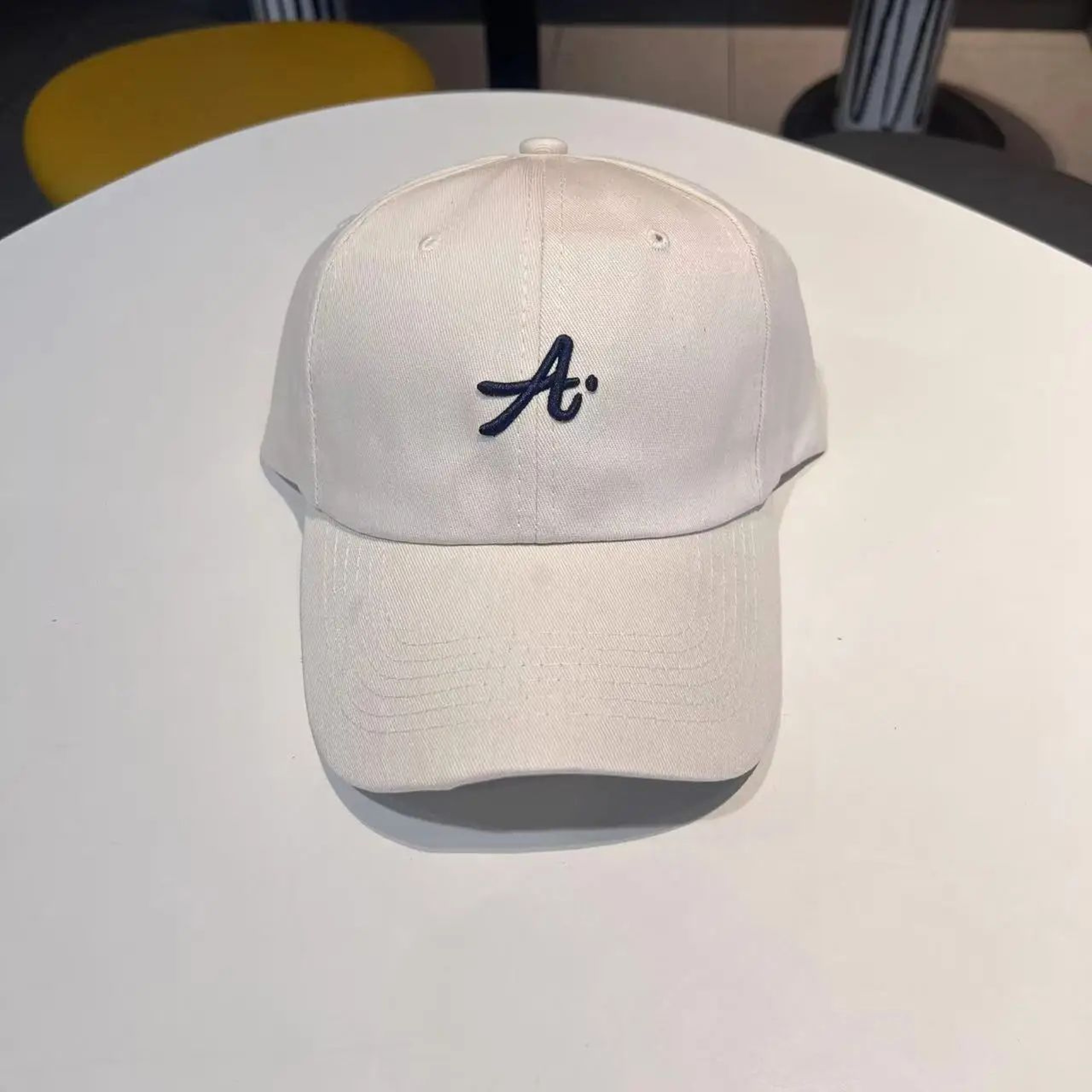 Retro 3D Letter Embroidered Baseball Cap  Adjustable Big Head Duckbill Hat 6