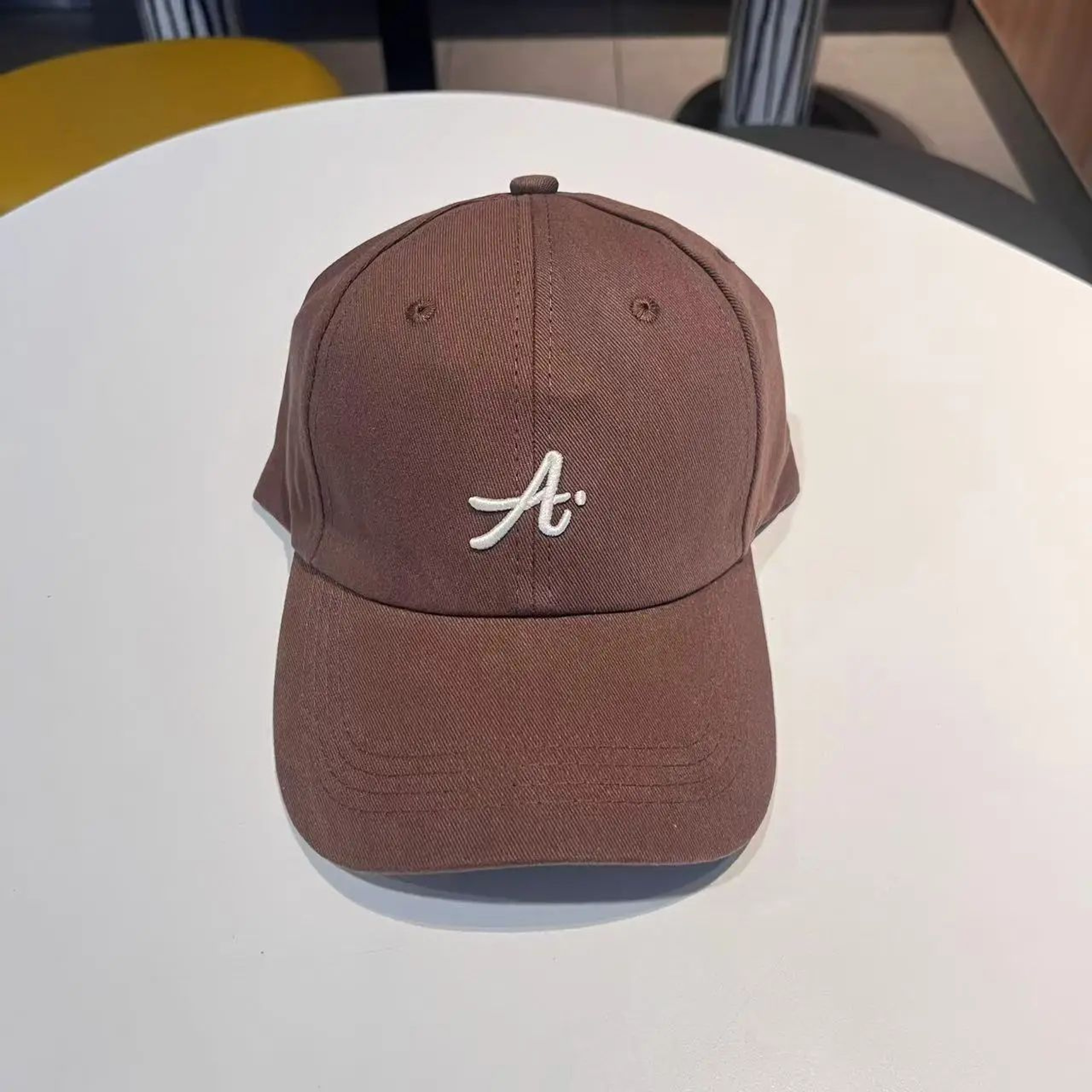Retro 3D Letter Embroidered Baseball Cap  Adjustable Big Head Duckbill Hat 8