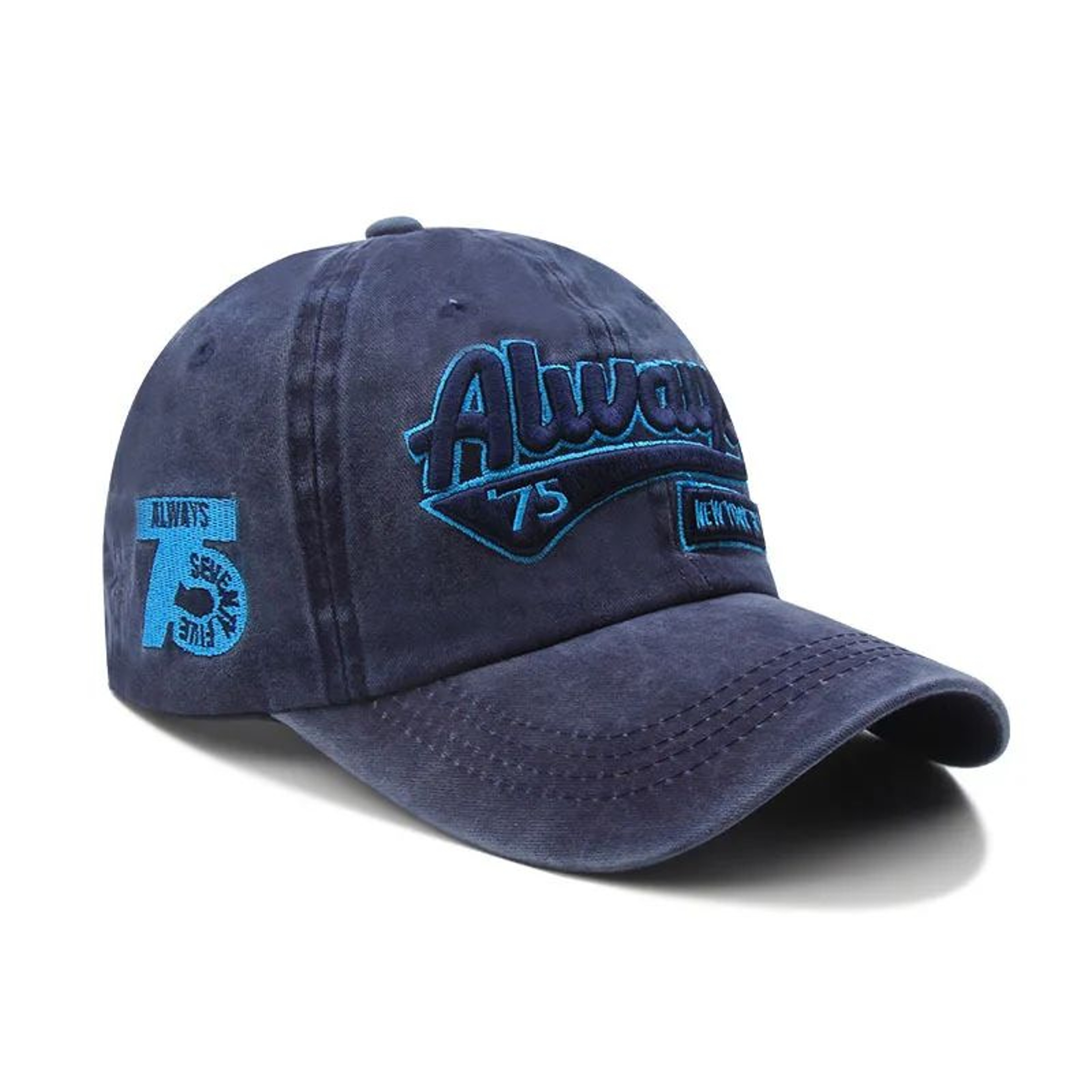 Vintage Letter Embroidered Baseball Cap  Street Style Curved Brim Hip Hop Hat 9
