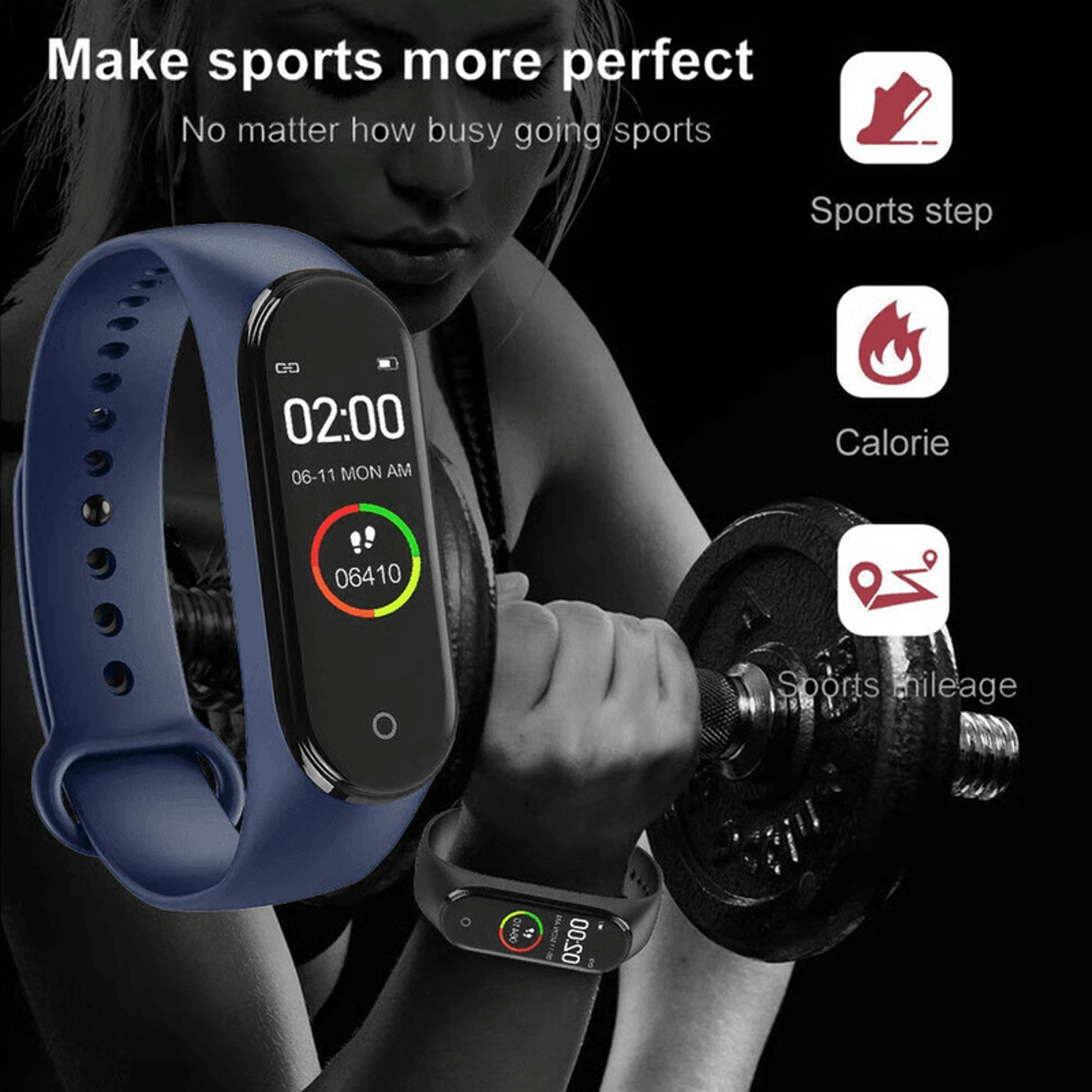 Smart Fitness Tracker Watch With Heart Rate Monitor For Daily Activity Tracking 2
