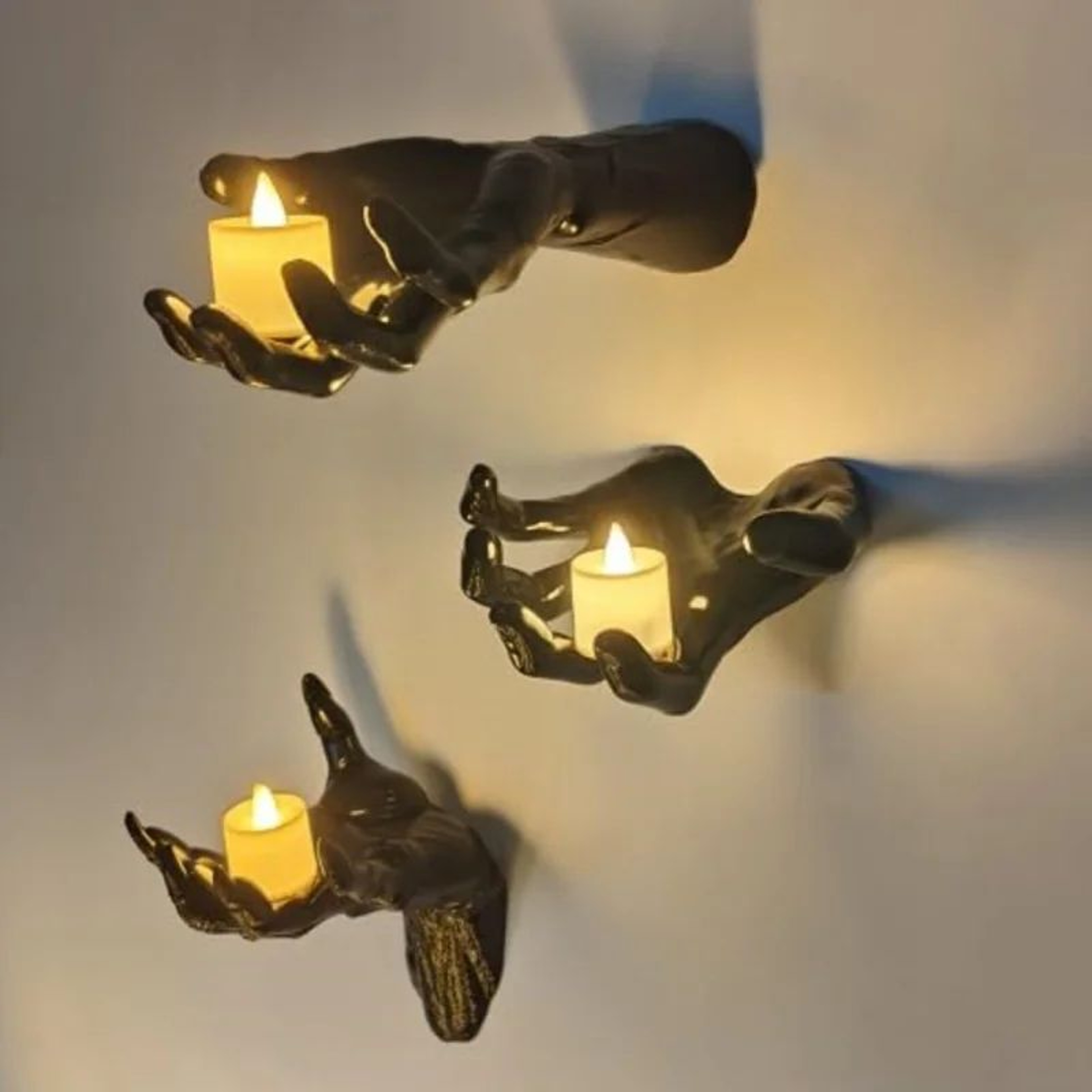 Gothic Creepy Hand Wall Candle Holder  LifeSize Horror Hand Halloween  Christmas Decor 4