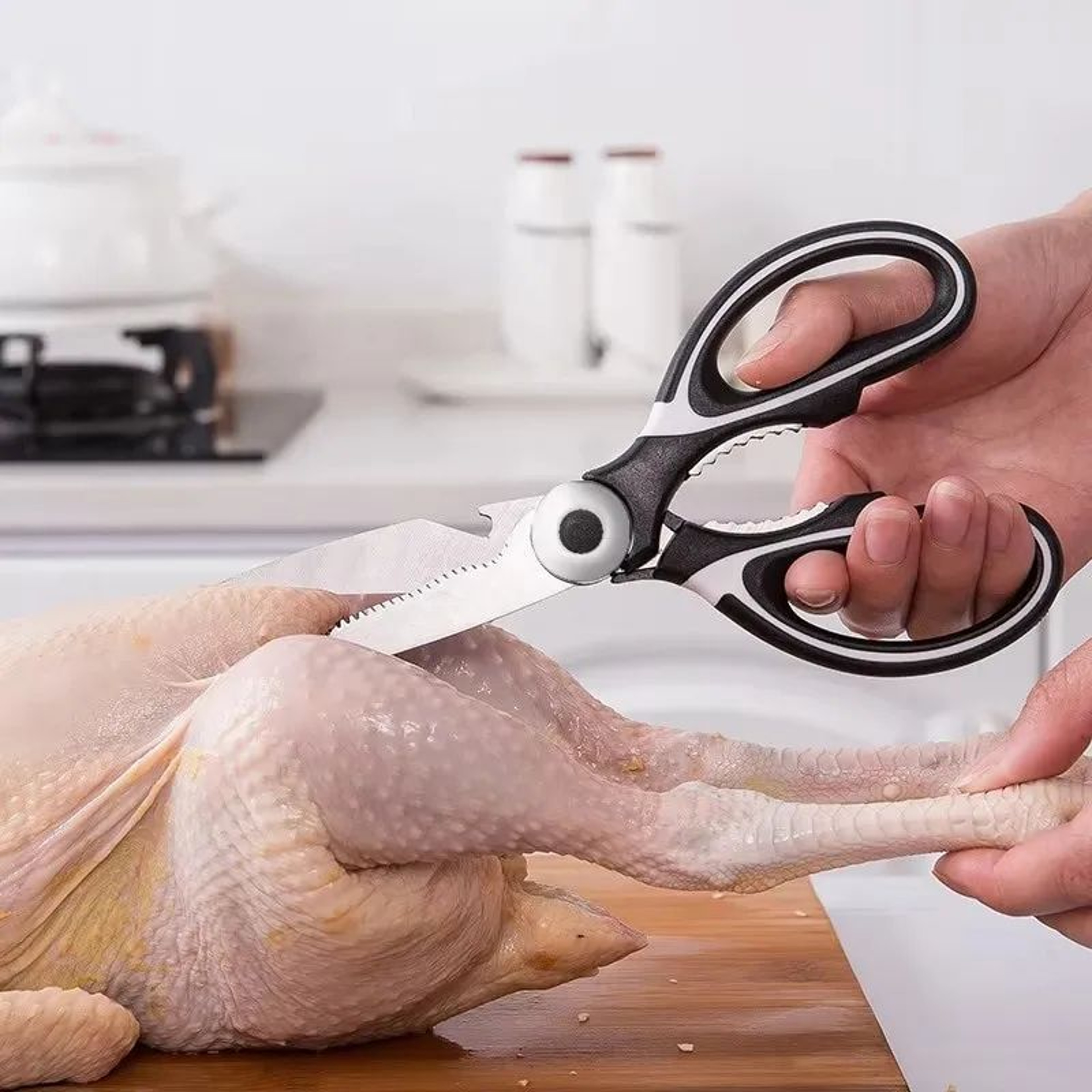 Heavy Duty Stainless Steel Kitchen Scissors  Multifunction Poultry Fish  Vegetable Shears 3