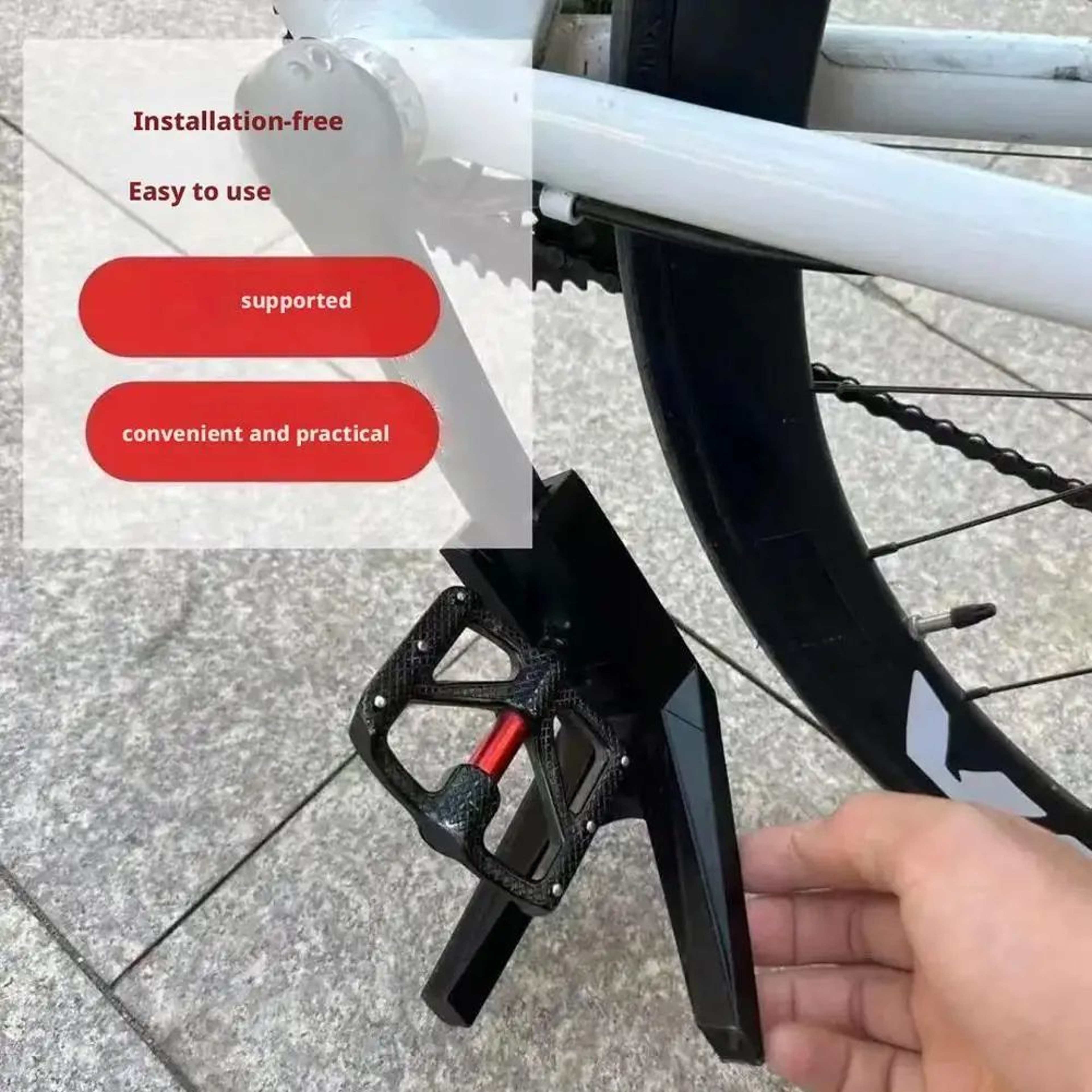 Portable MTB Bicycle Kickstand  Adjustable Bike Frame Support Stand For Mountain  Road Bikes 3