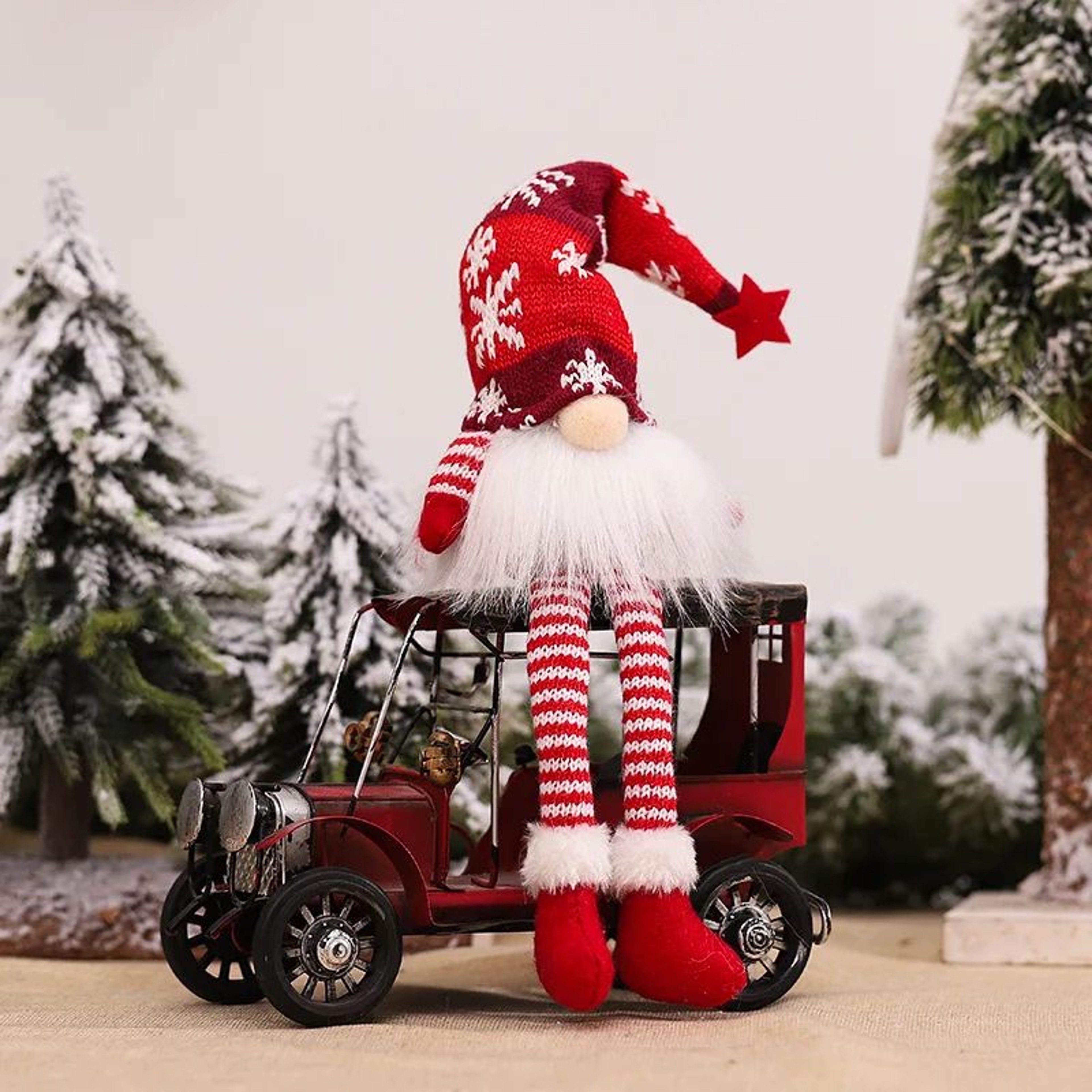 LED Faceless Christmas Gnome Plush Doll  Lighted Elf Holiday Decoration Gift 8