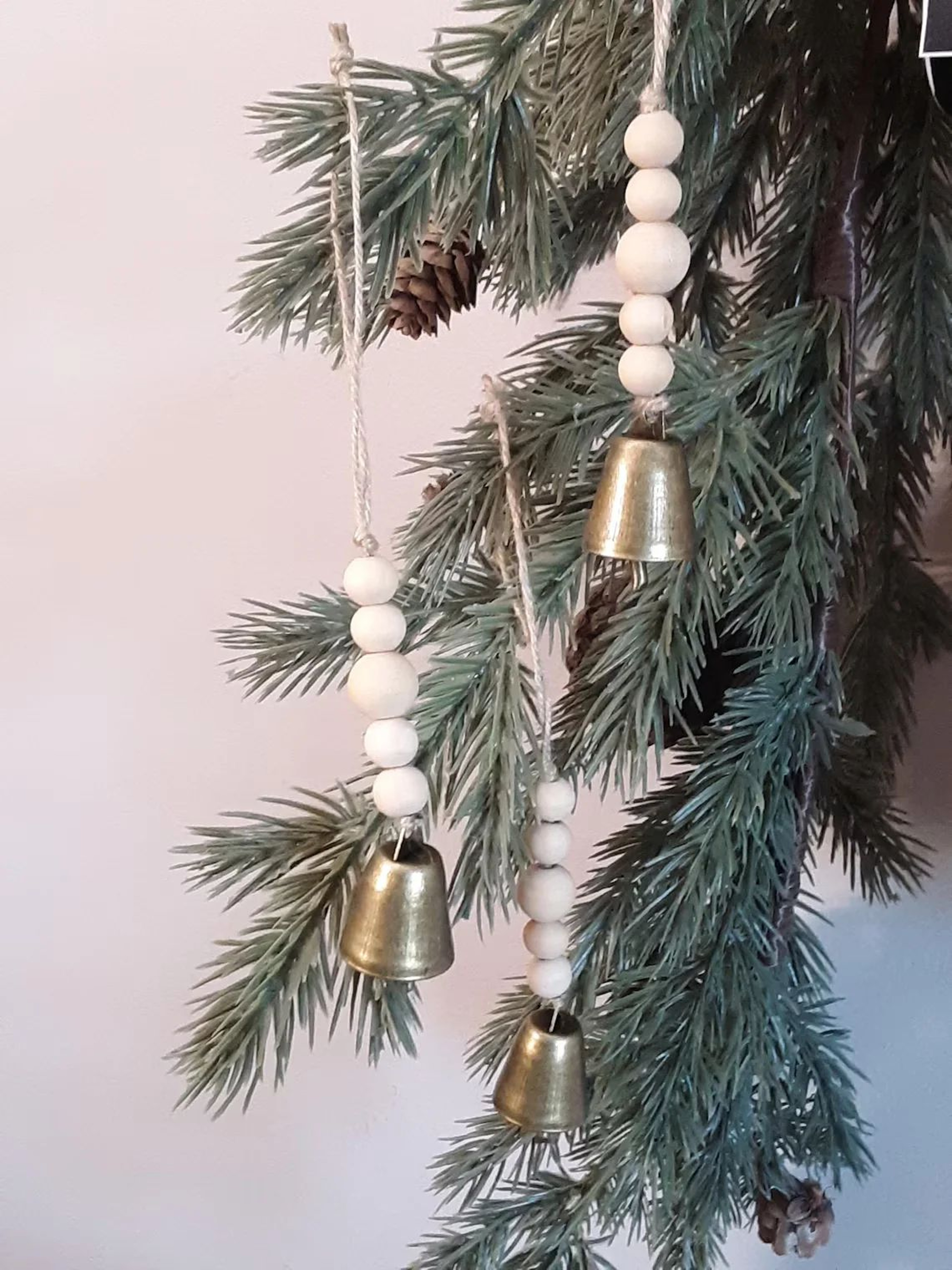 Vintage Hanging Cow Bells Christmas Ornaments  Rustic Antique Bell Tree Decorations 1