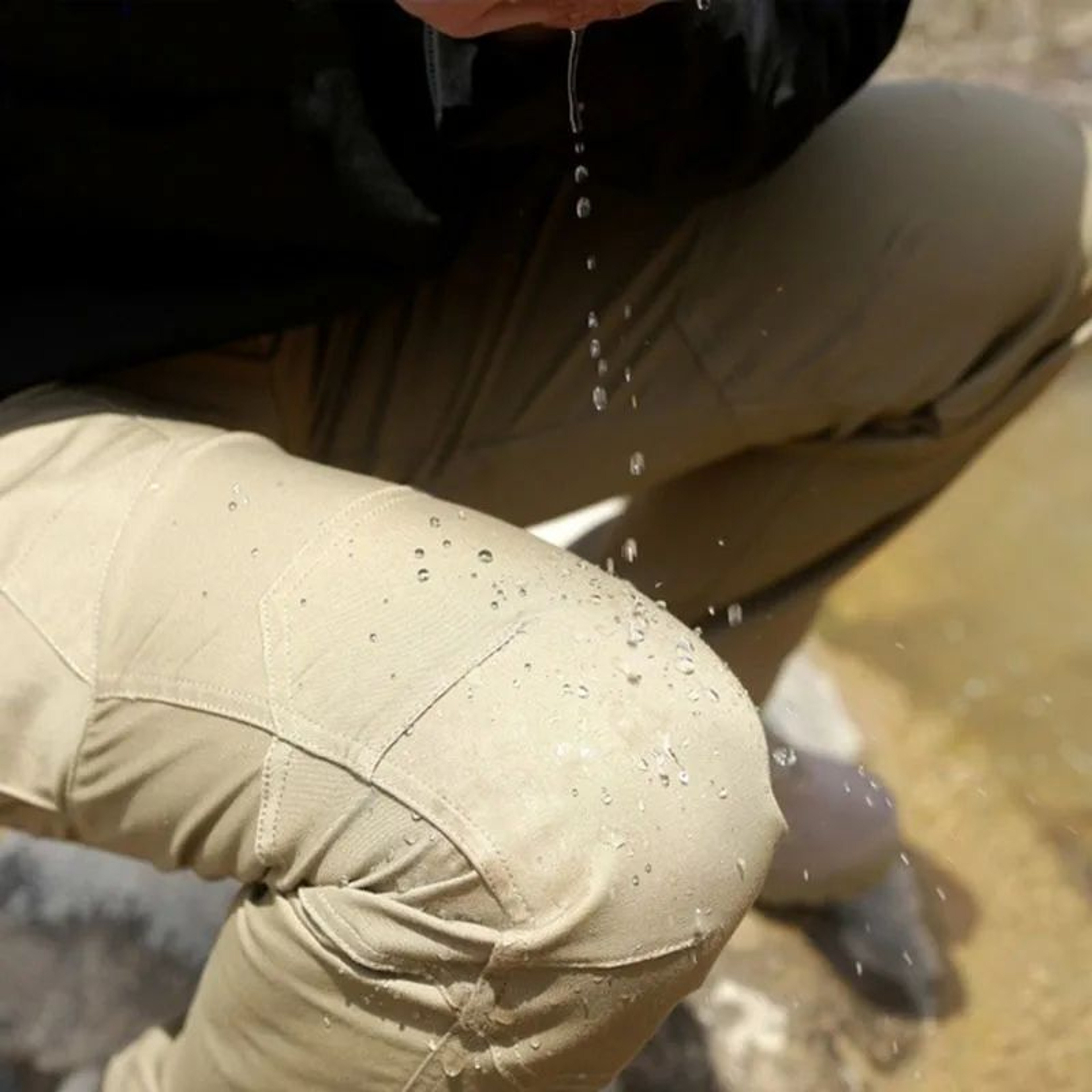 Mens Lightweight Waterproof Tactical Cargo Pants  MultiPocket Outdoor Hiking  Casual Summer Trouser 2
