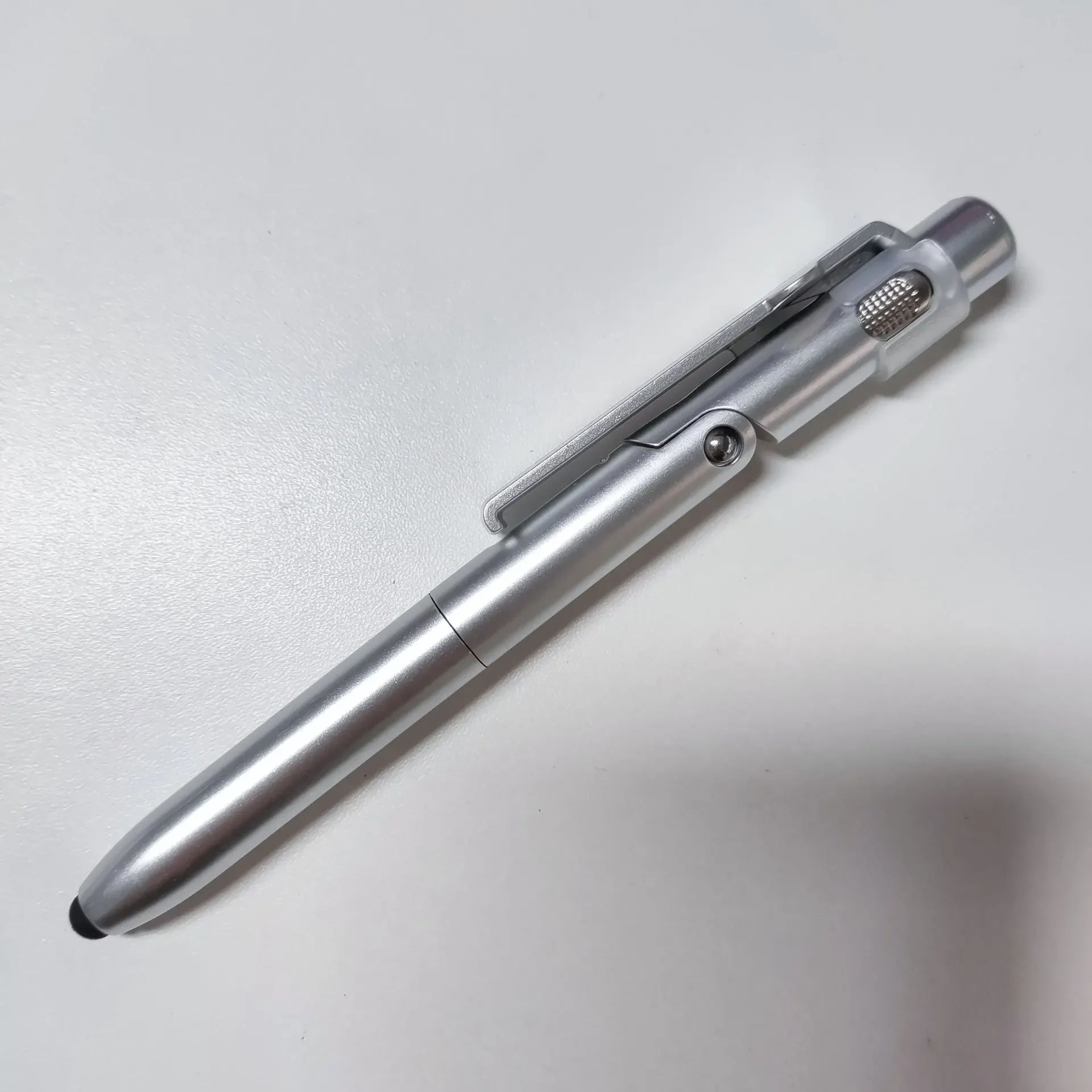 4in1 Multifunction Stylus Ballpoint Pen  Foldable Phone Holder Flashlight  Touchscreen Pen 7