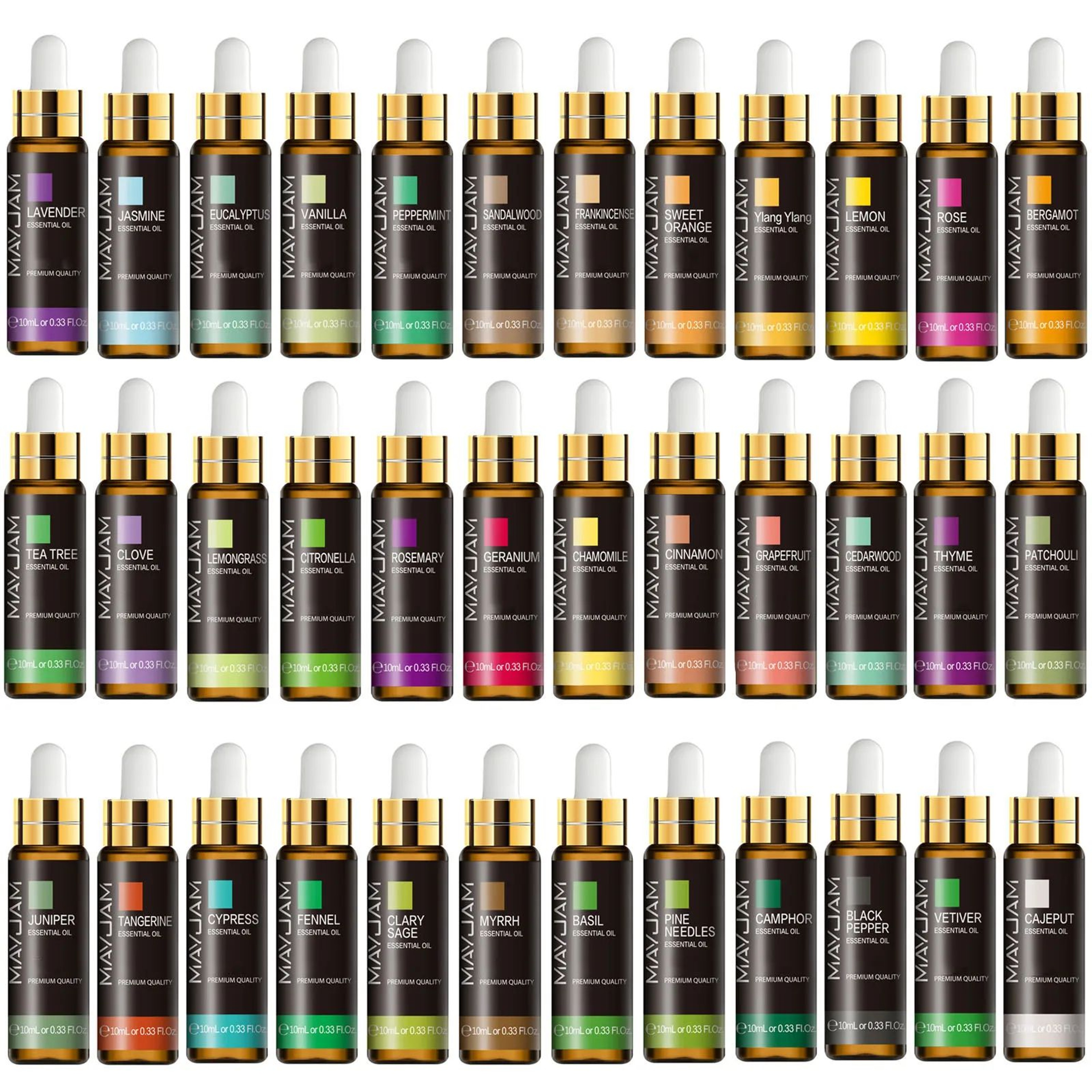 Pure Plant Essential Oil  Natural Aromatherapy Diffuser Oil Lavender Mint Tea Tree Rose Vanilla San 5