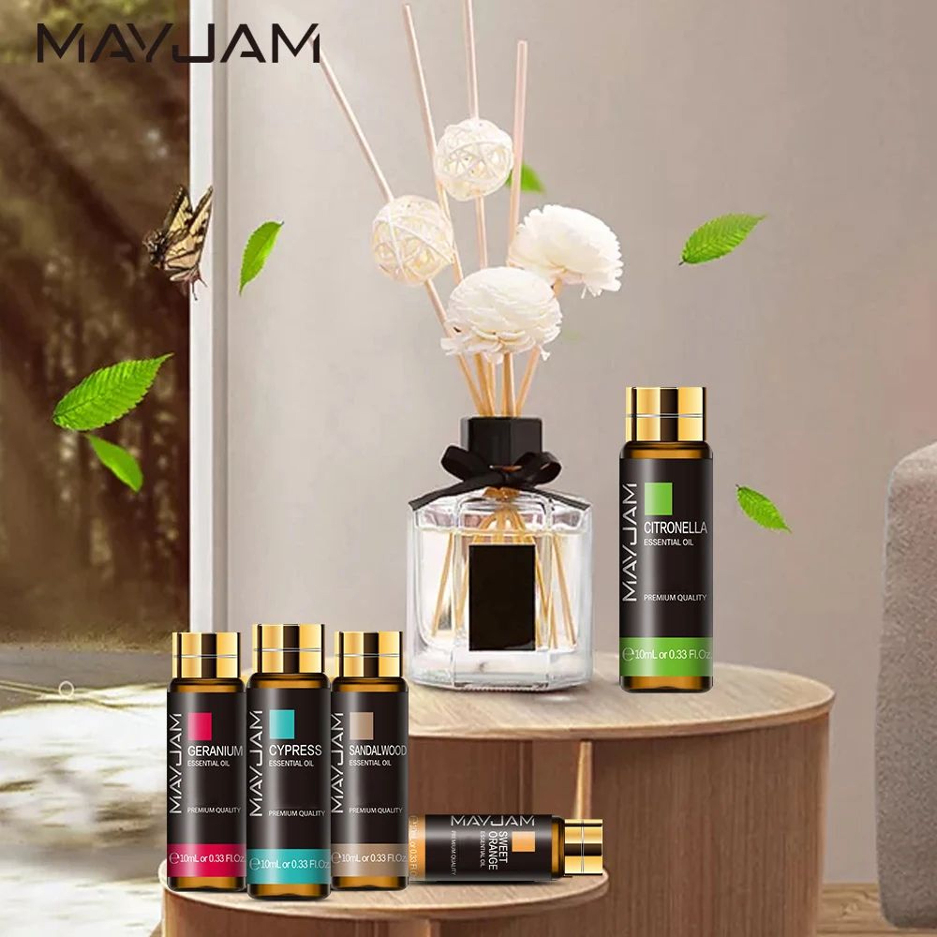 Pure Plant Essential Oil  Natural Aromatherapy Diffuser Oil Lavender Mint Tea Tree Rose Vanilla San 2