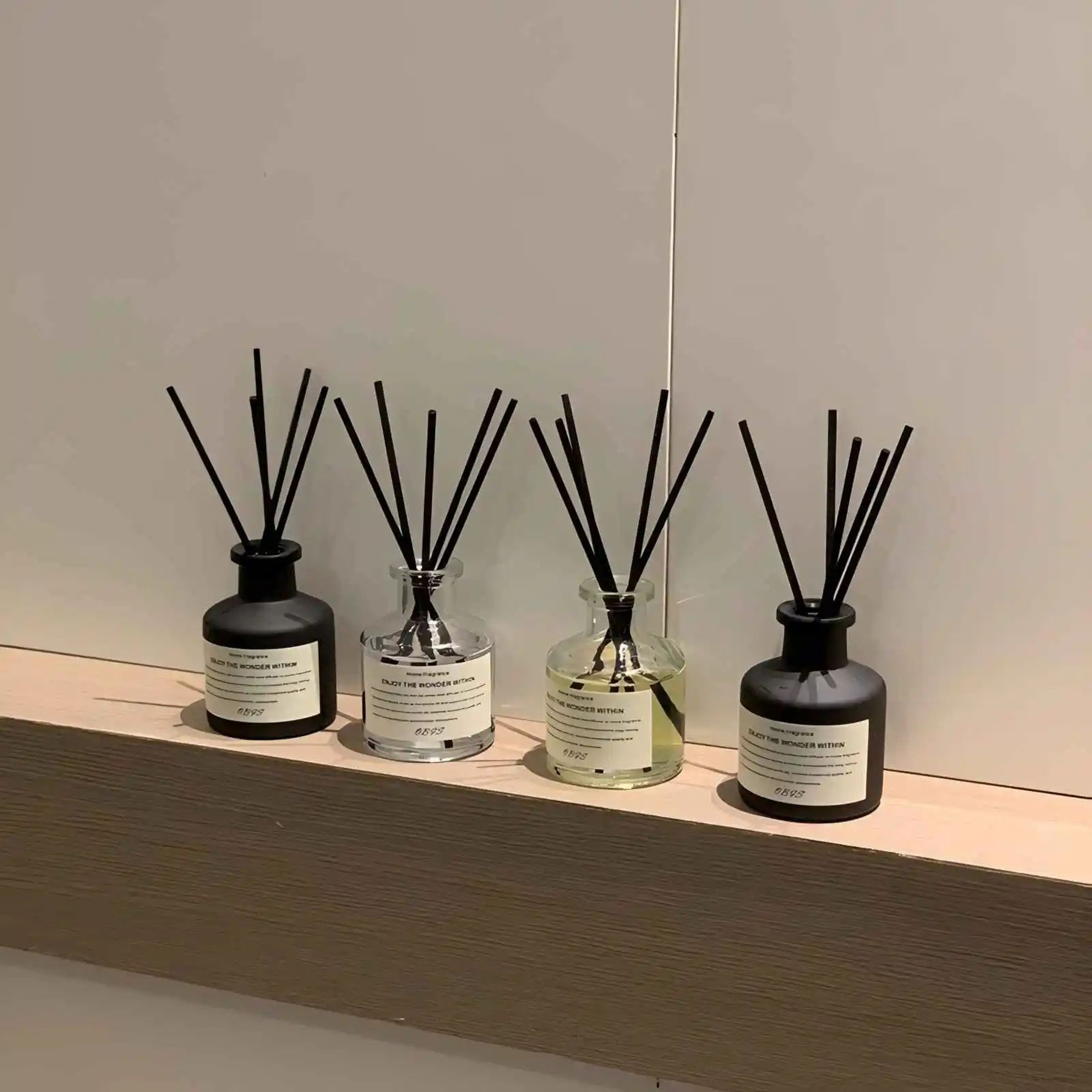 169 Fl Oz Freesia Jasmine Reed Diffuser Set  Flameless Home Fragrance Oil With Rattan Sticks 5