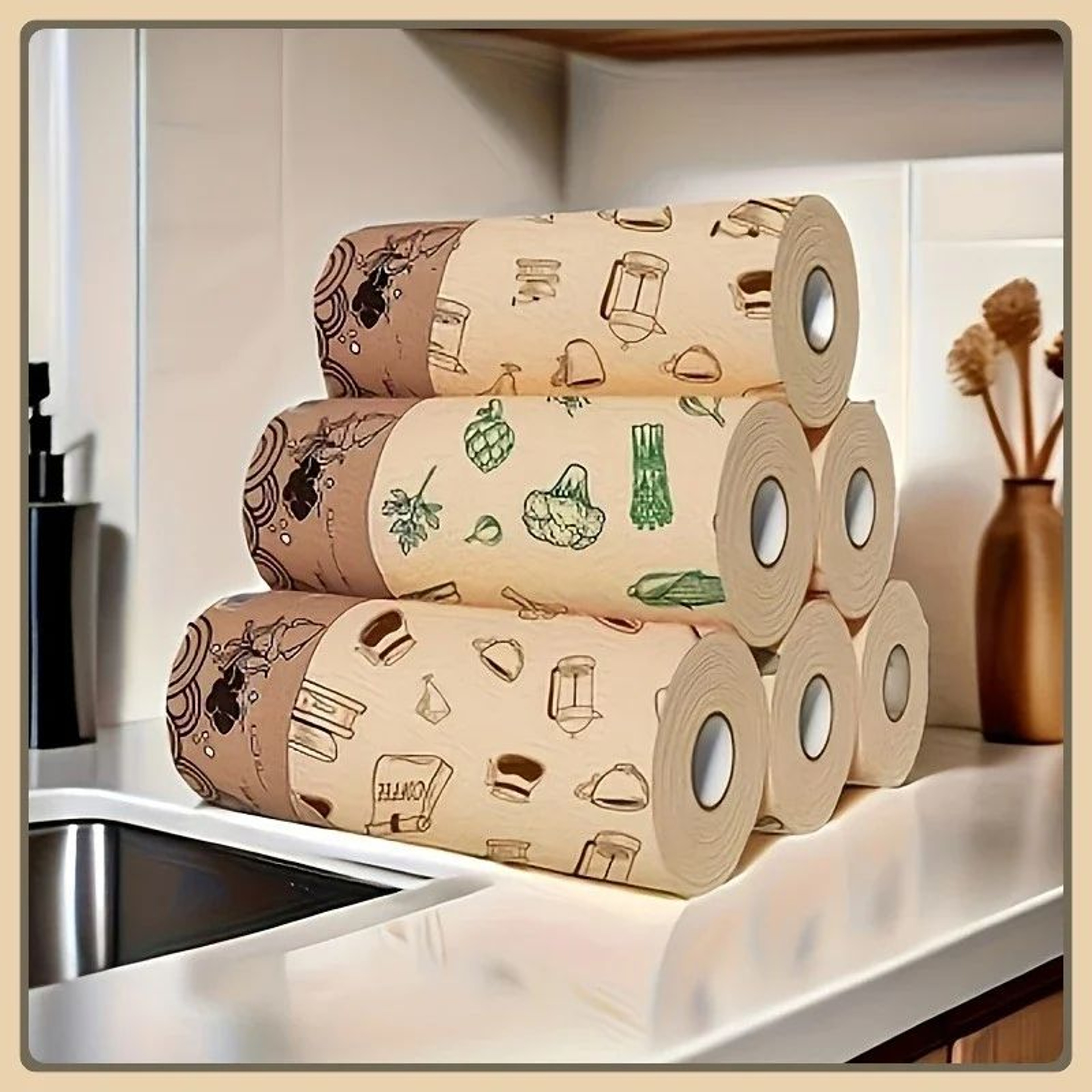 Reusable HeavyDuty Cleaning Cloth Roll  Thick LintFree Washable QuickDry MultiPurpose Towels 1