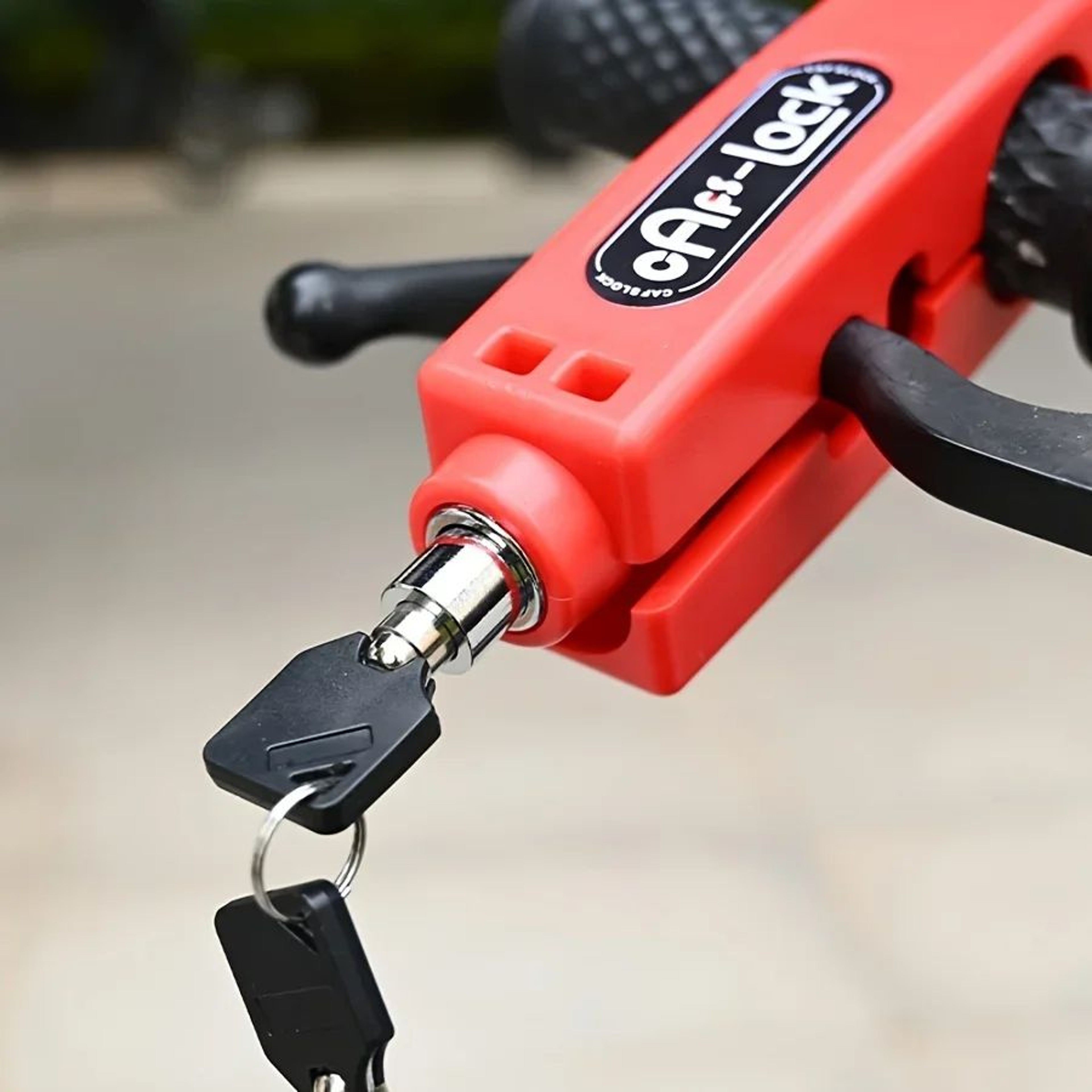 Mini Electric Bike AntiTheft Lock With Alarm Horn  Brake Handlebar Grip Throttle Lock For Scooter   6