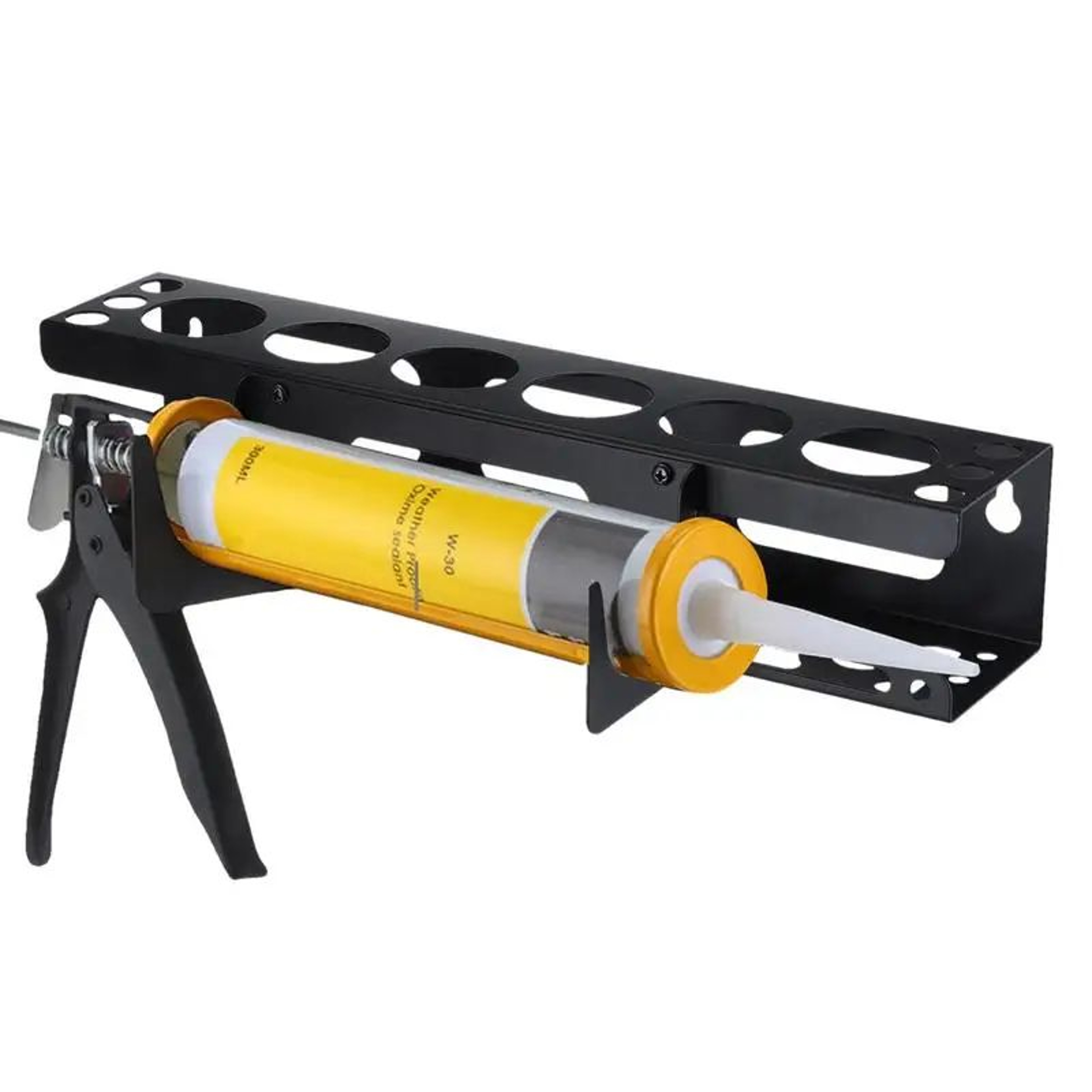 WallMounted Metal Caulk Tube Holder  HeavyDuty Sealant  Grease Tube Organizer Rack For Workshop Sto 1