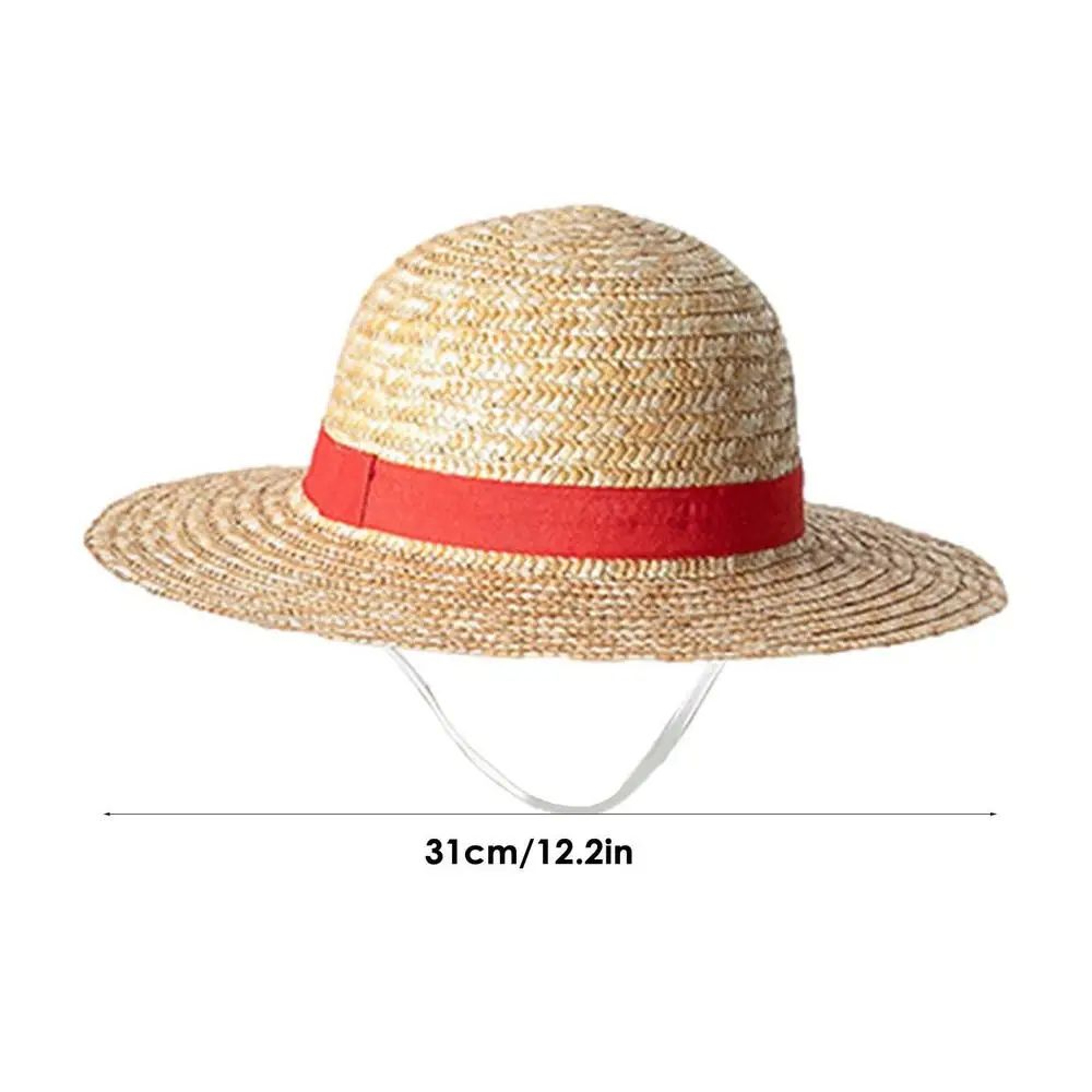Anime Inspired Straw Hat With Chin Strap  Lightweight Sun Hat For Cosplay Beach  Outdoor Use 6