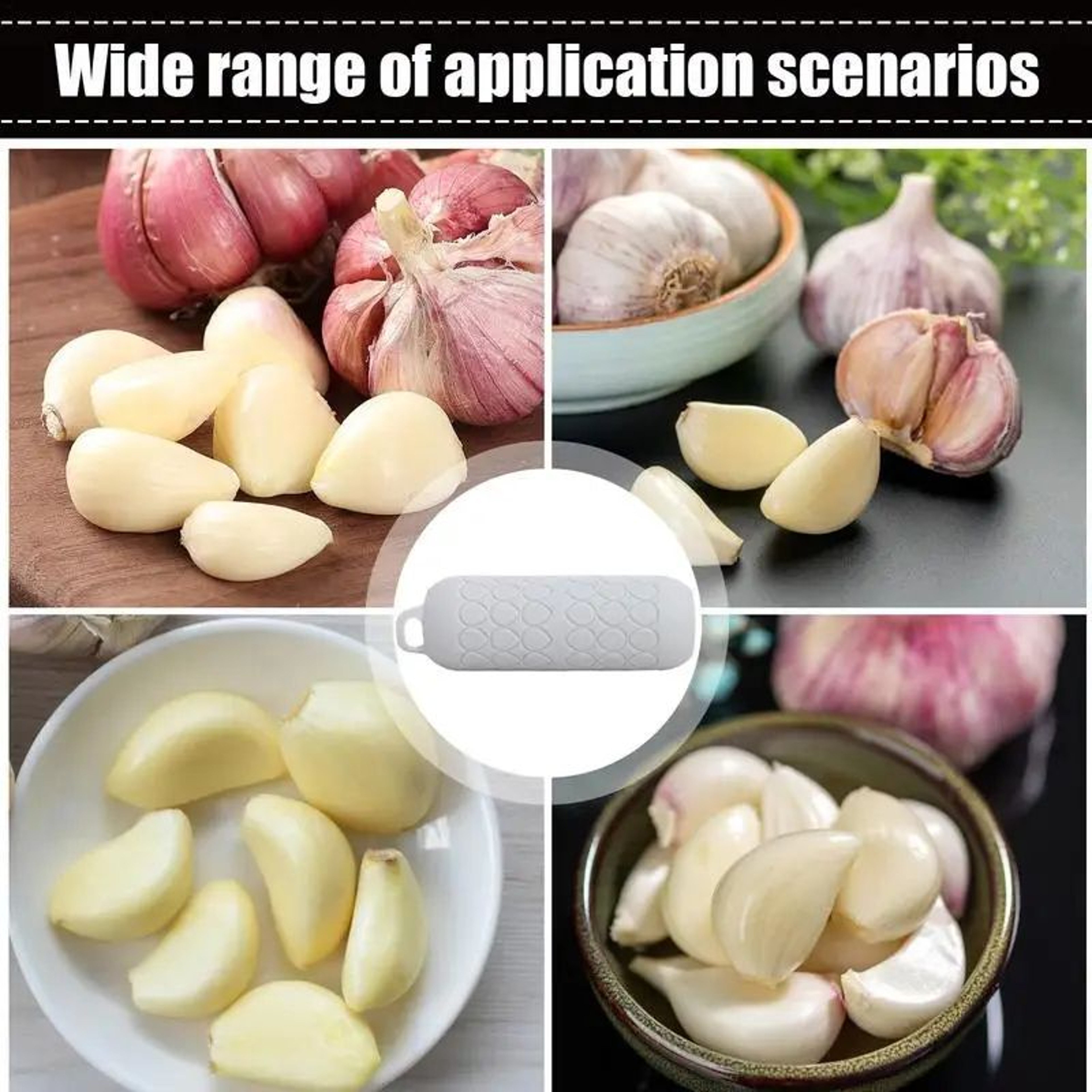 PeelPro Silicone Garlic Peeler Tube OdorFree Quick Garlic Skin Remover Kitchen Tool 2
