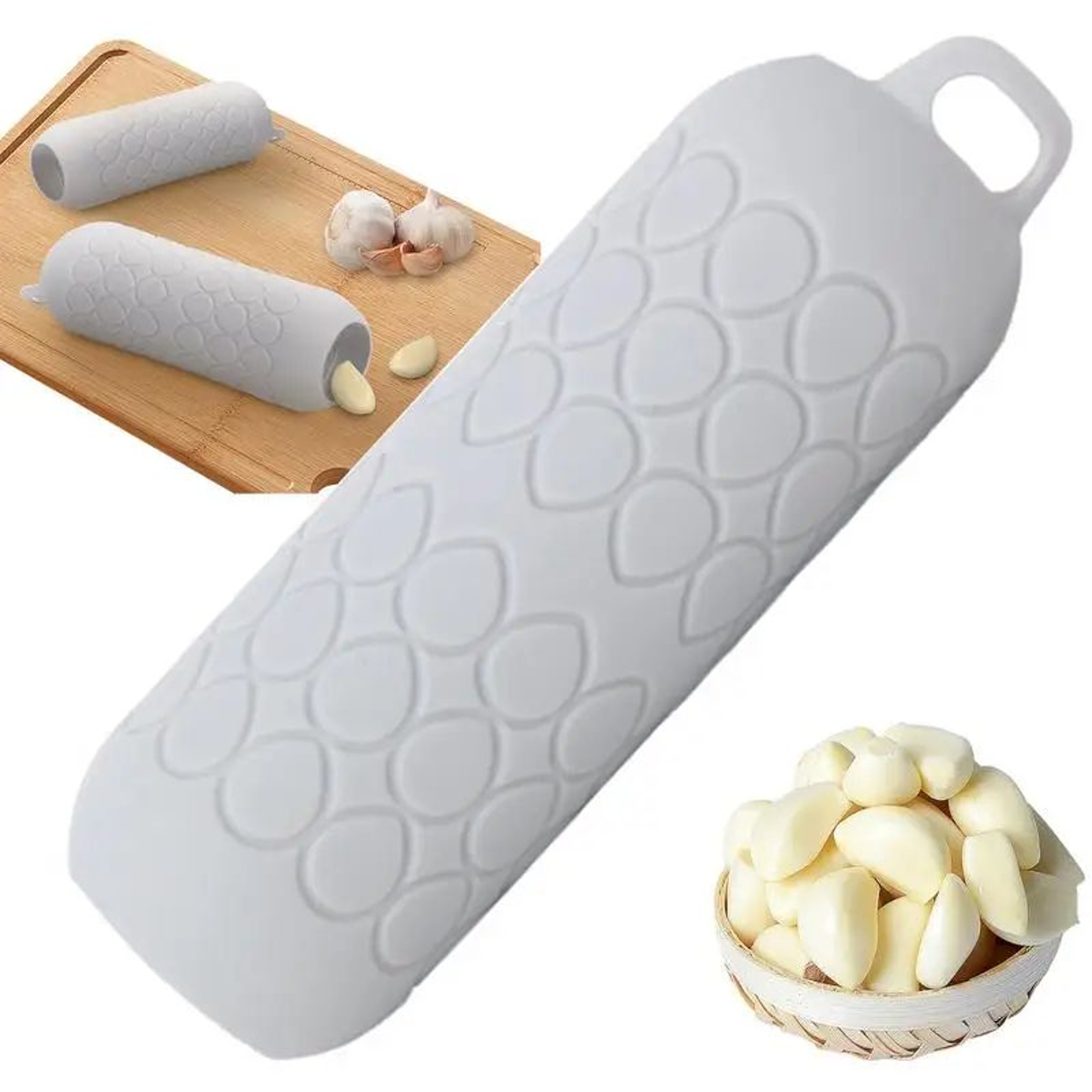 PeelPro Silicone Garlic Peeler Tube OdorFree Quick Garlic Skin Remover Kitchen Tool 4