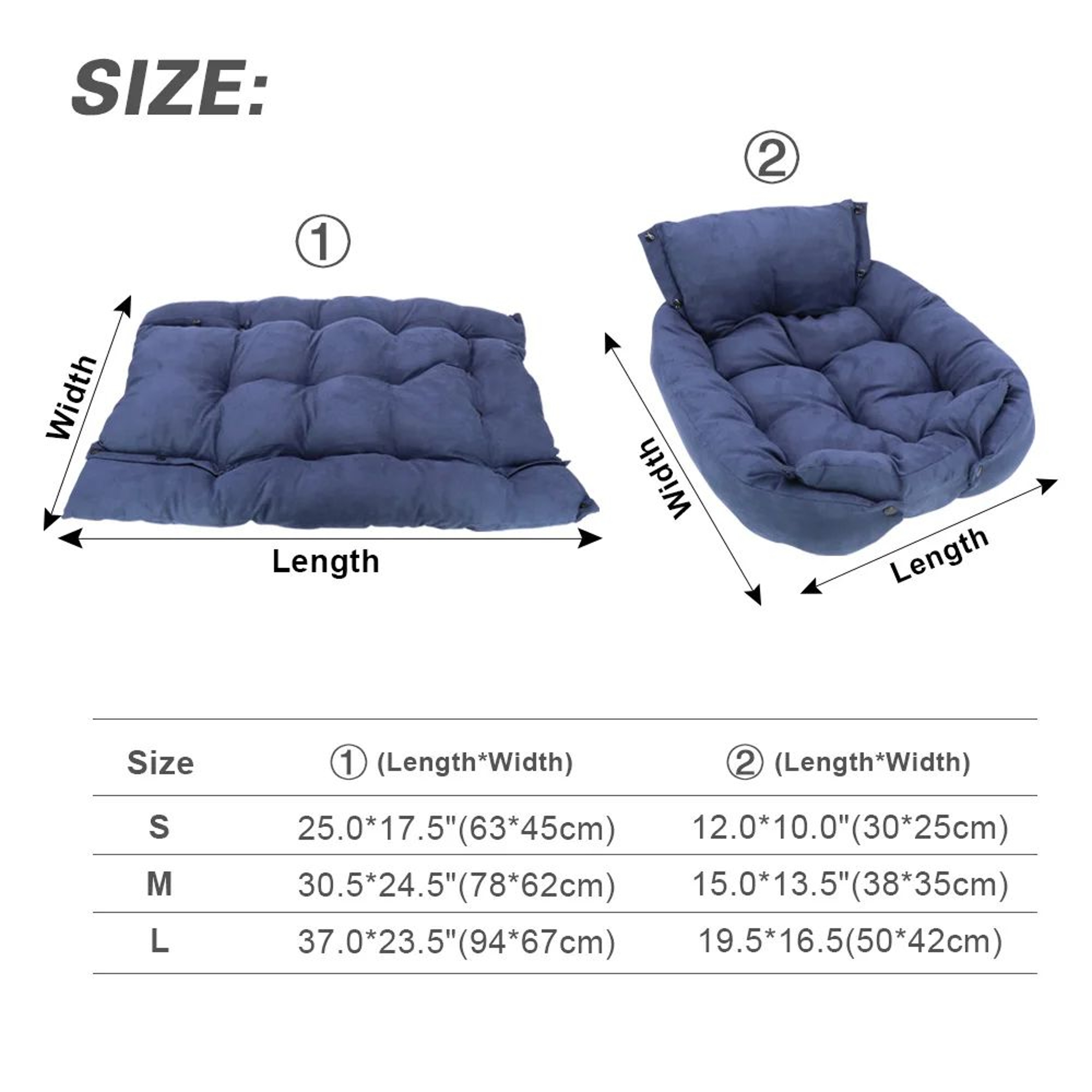 3in1 Multifunction Pet Bed Mat  Soft Warm Dog  Cat Sofa Cushion Nest 5