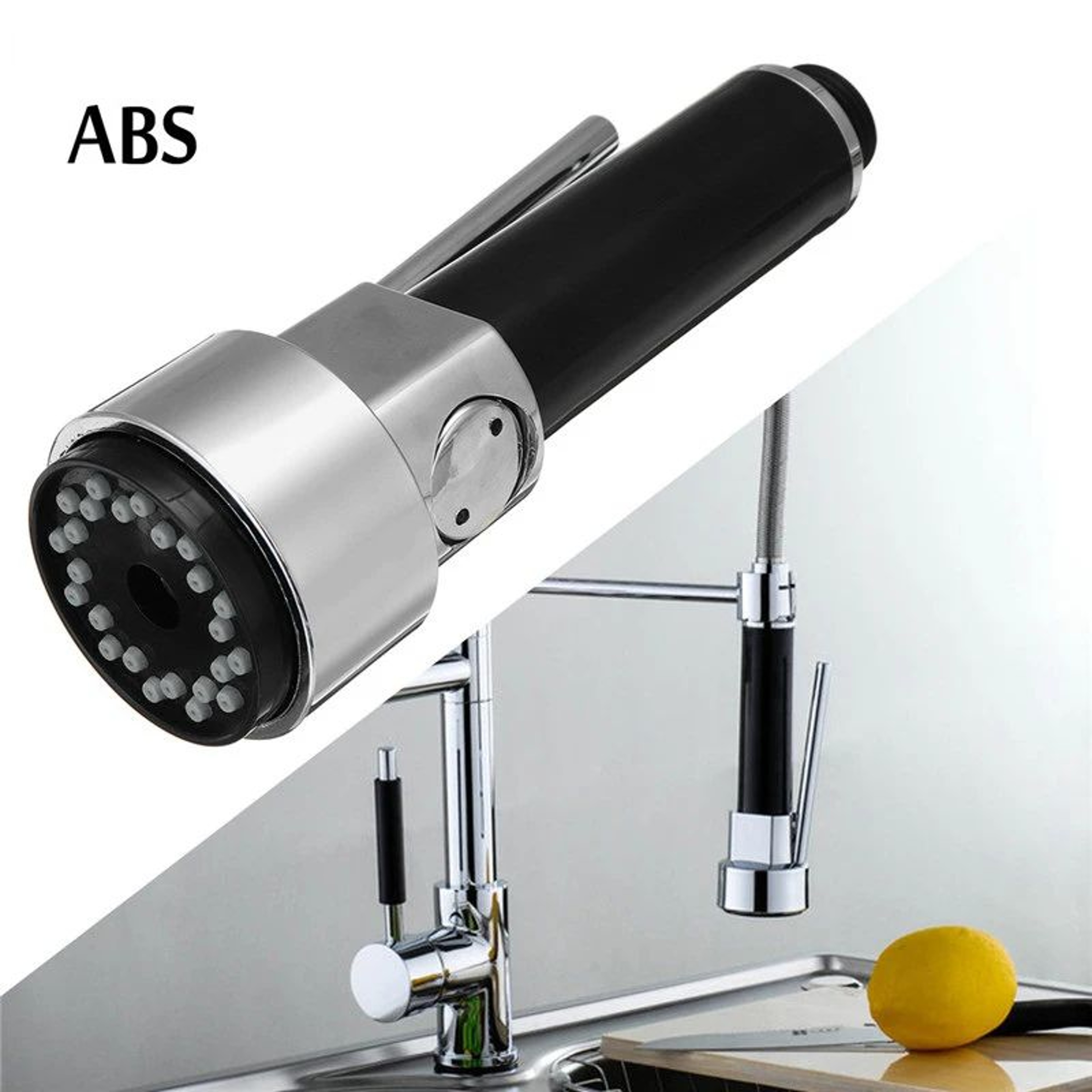 High Pressure Kitchen Faucet Spray Head Replacement  Water Saving PullOut Tap Nozzle With Dual Spra 2